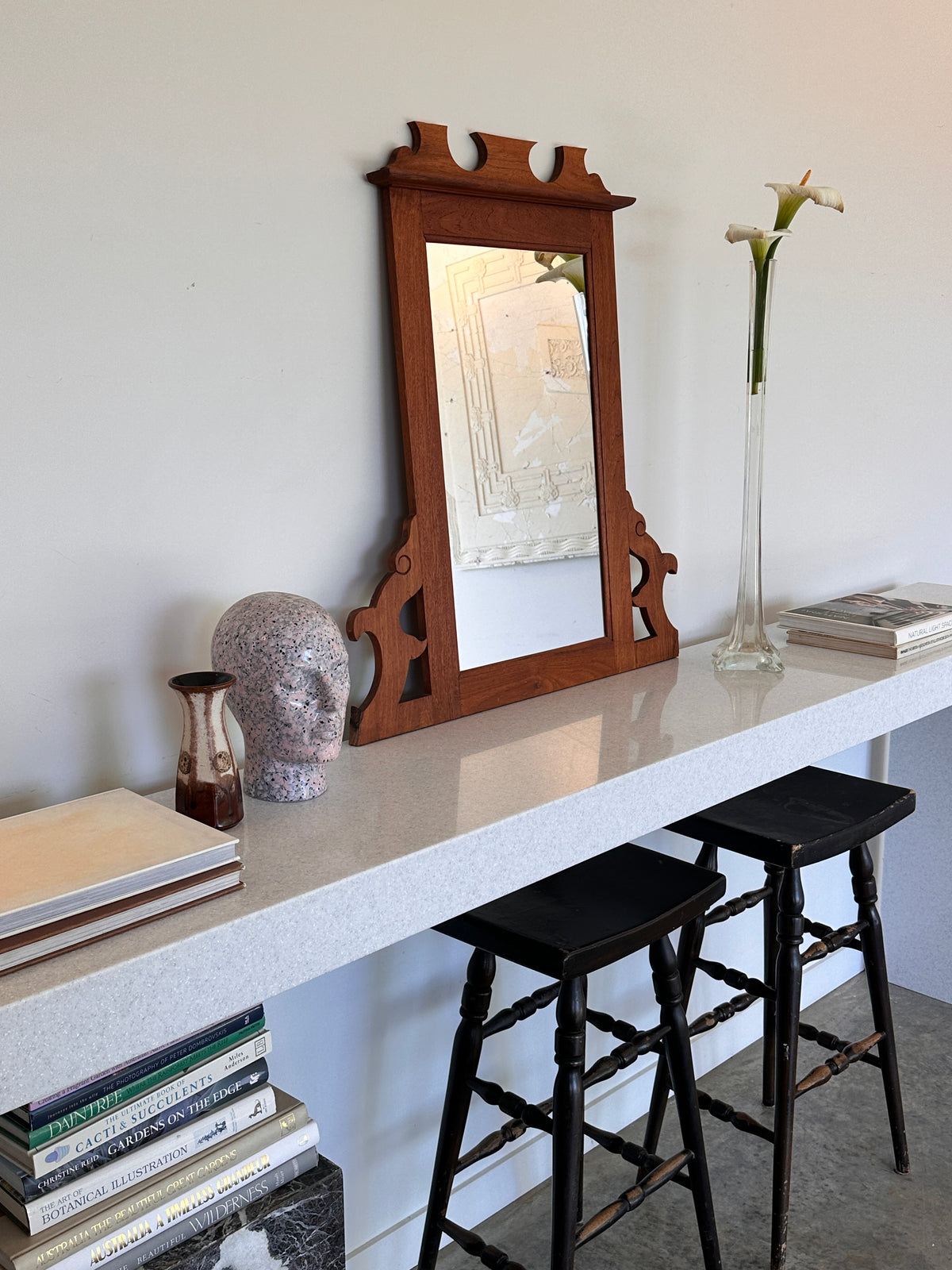 Arts & Crafts Vintage Timber Mirror