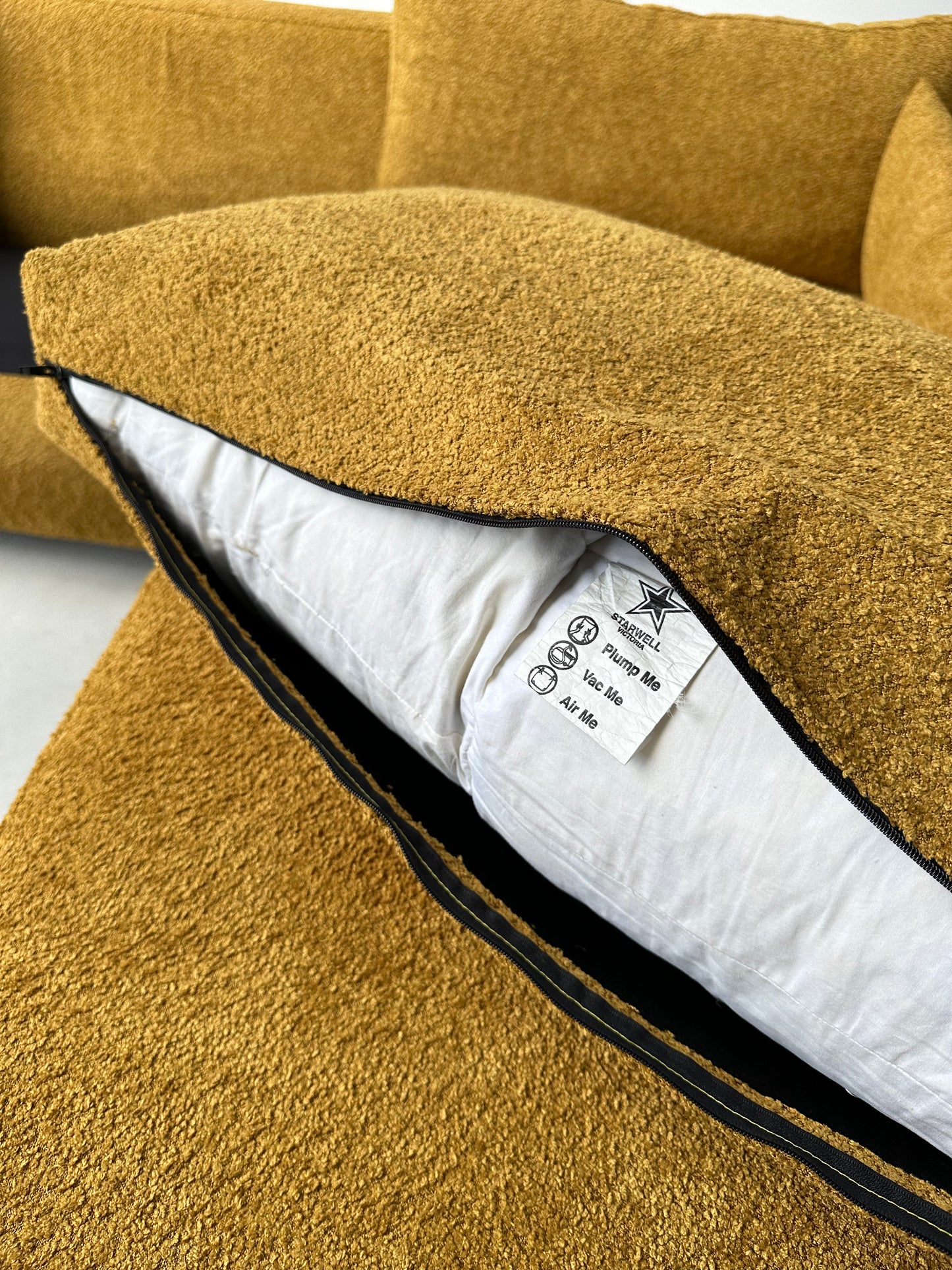 Mustard Jardan Sofa & Ottoman