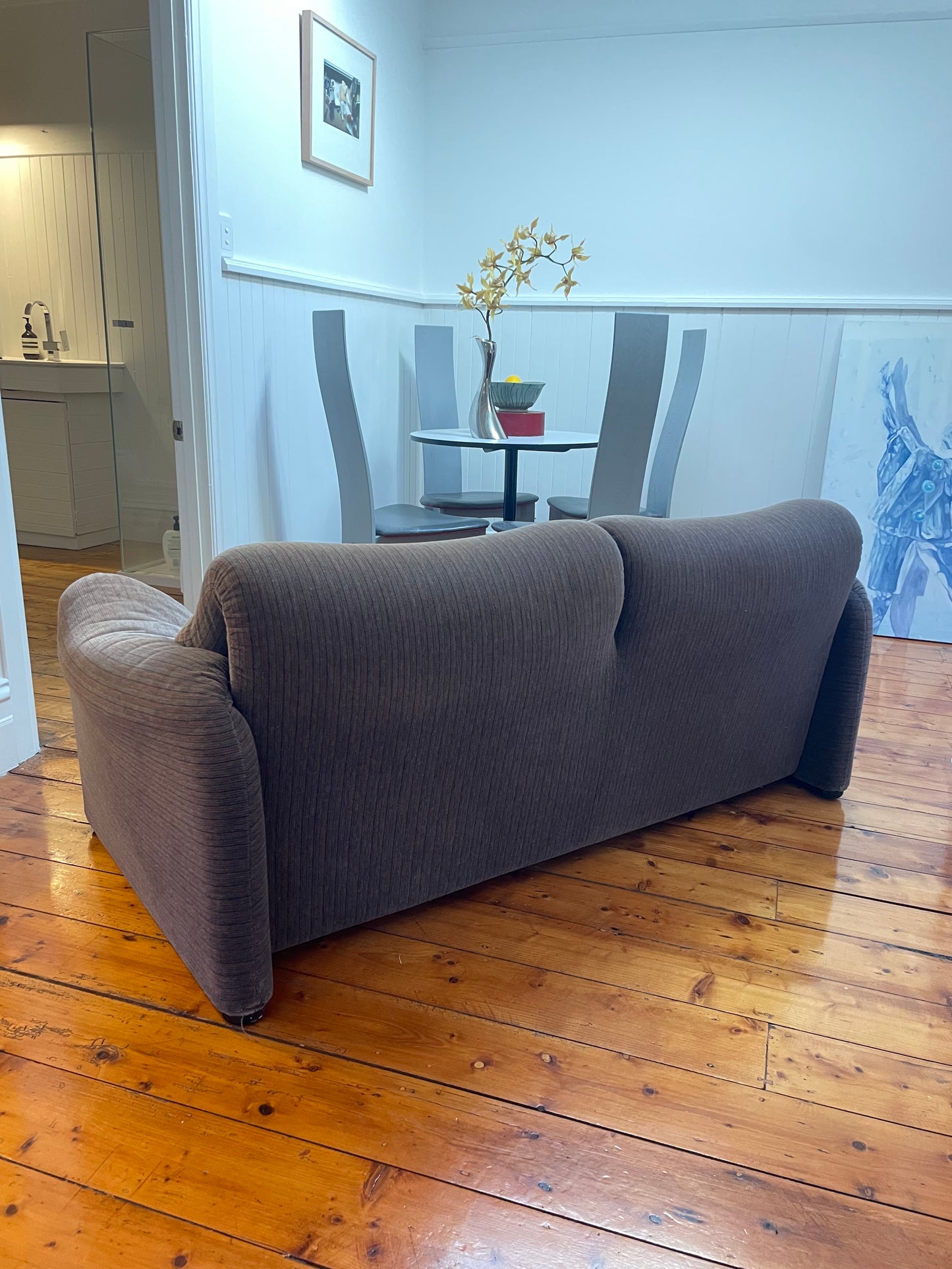Original Maralunga Two-Seater Sofa by Vico Magistretti for Cassina