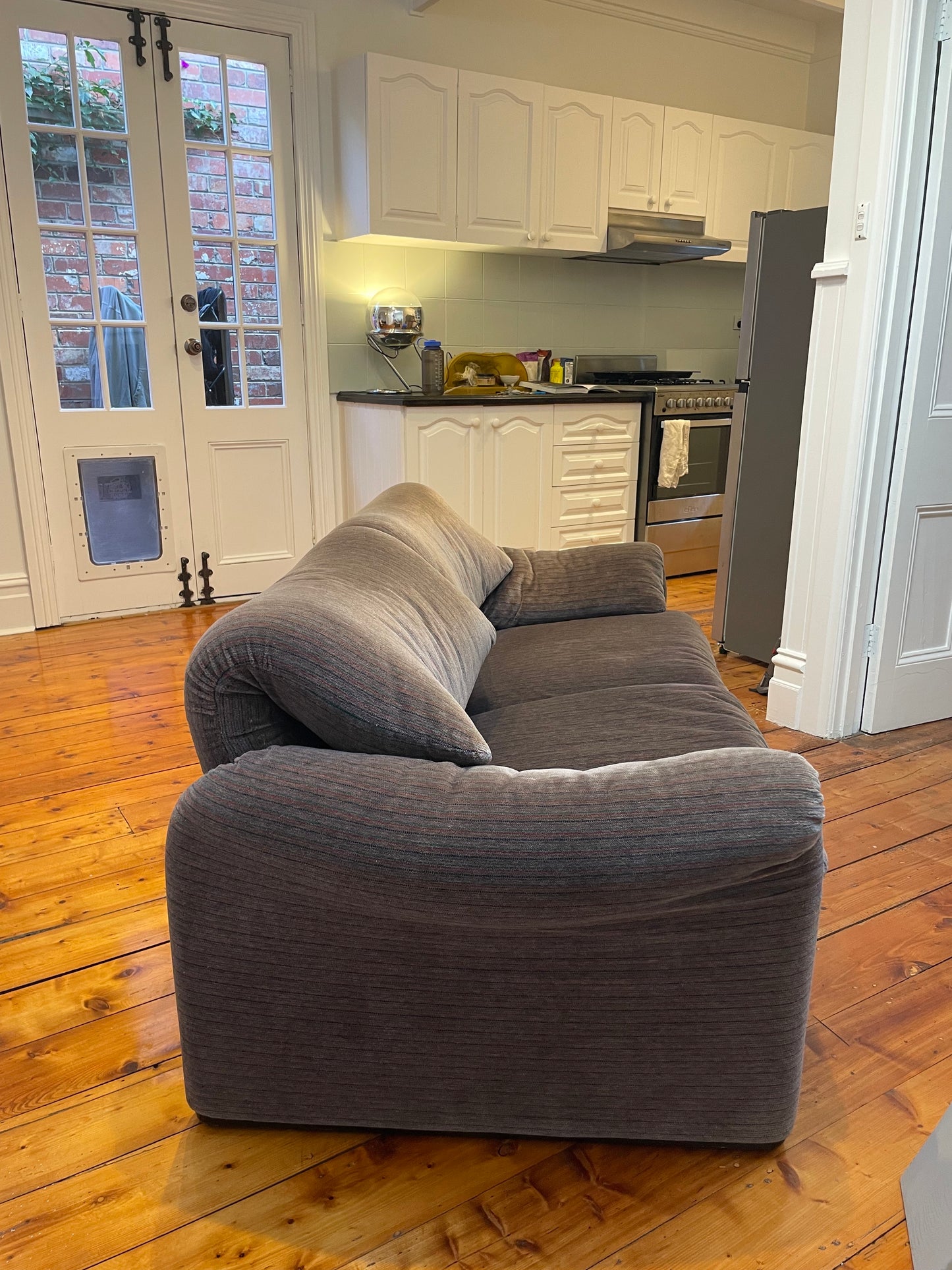 Original Maralunga Two-Seater Sofa by Vico Magistretti for Cassina