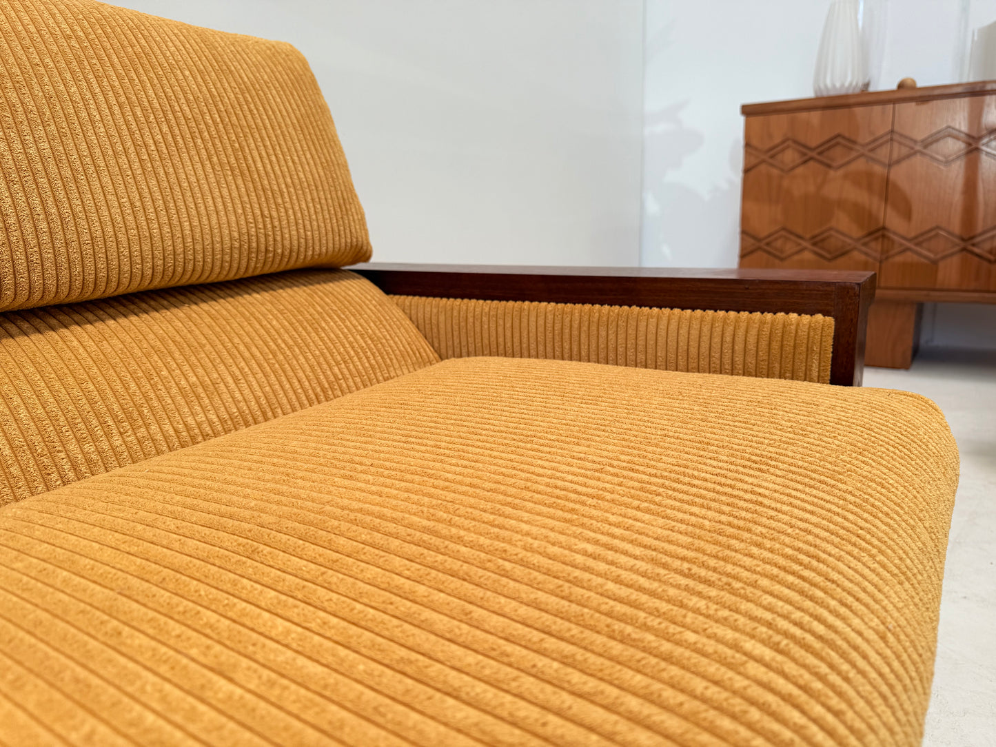 Large Modular Corduroy Sofa