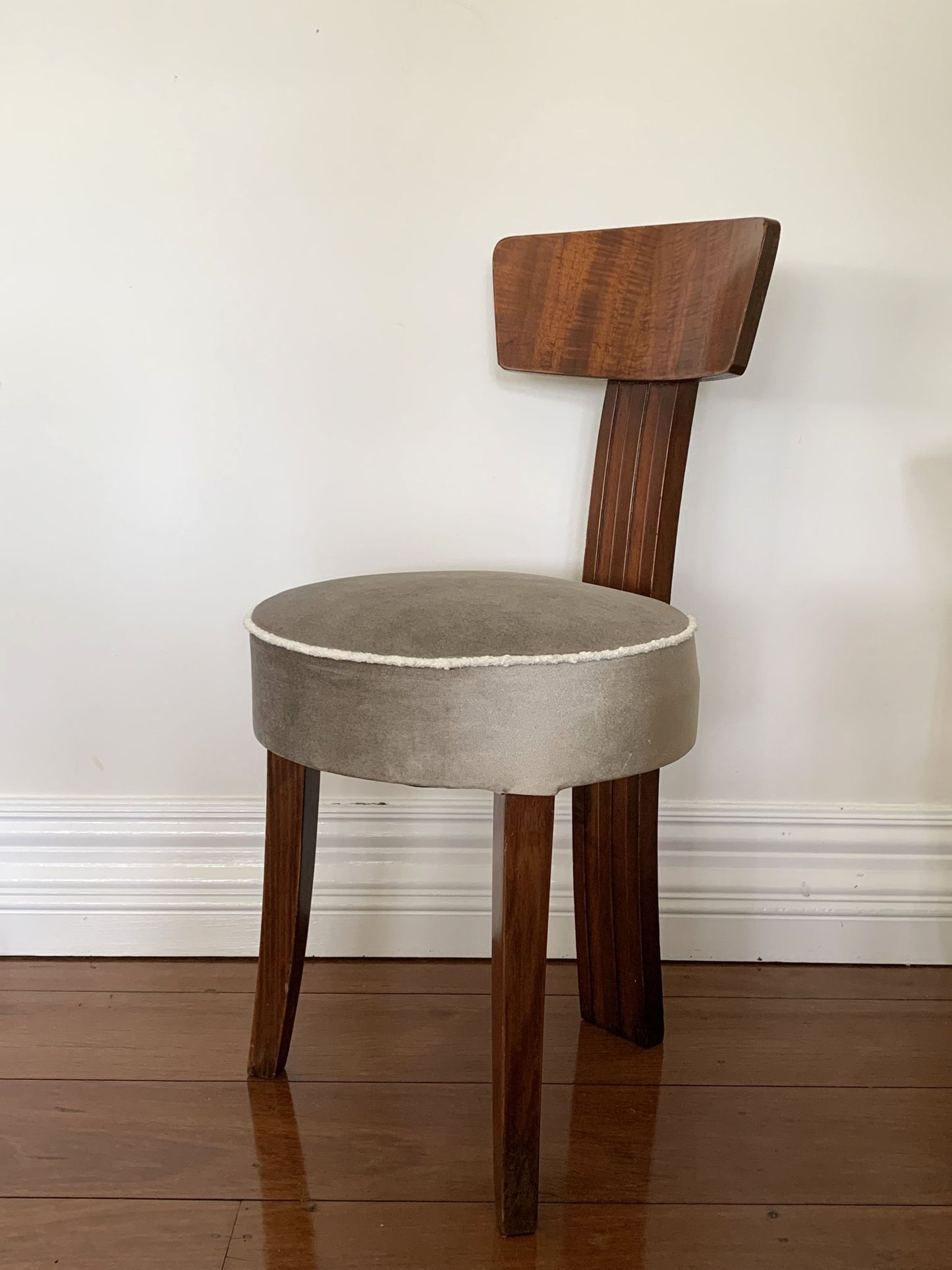 Set of Four Three Legged Art Deco Chairs