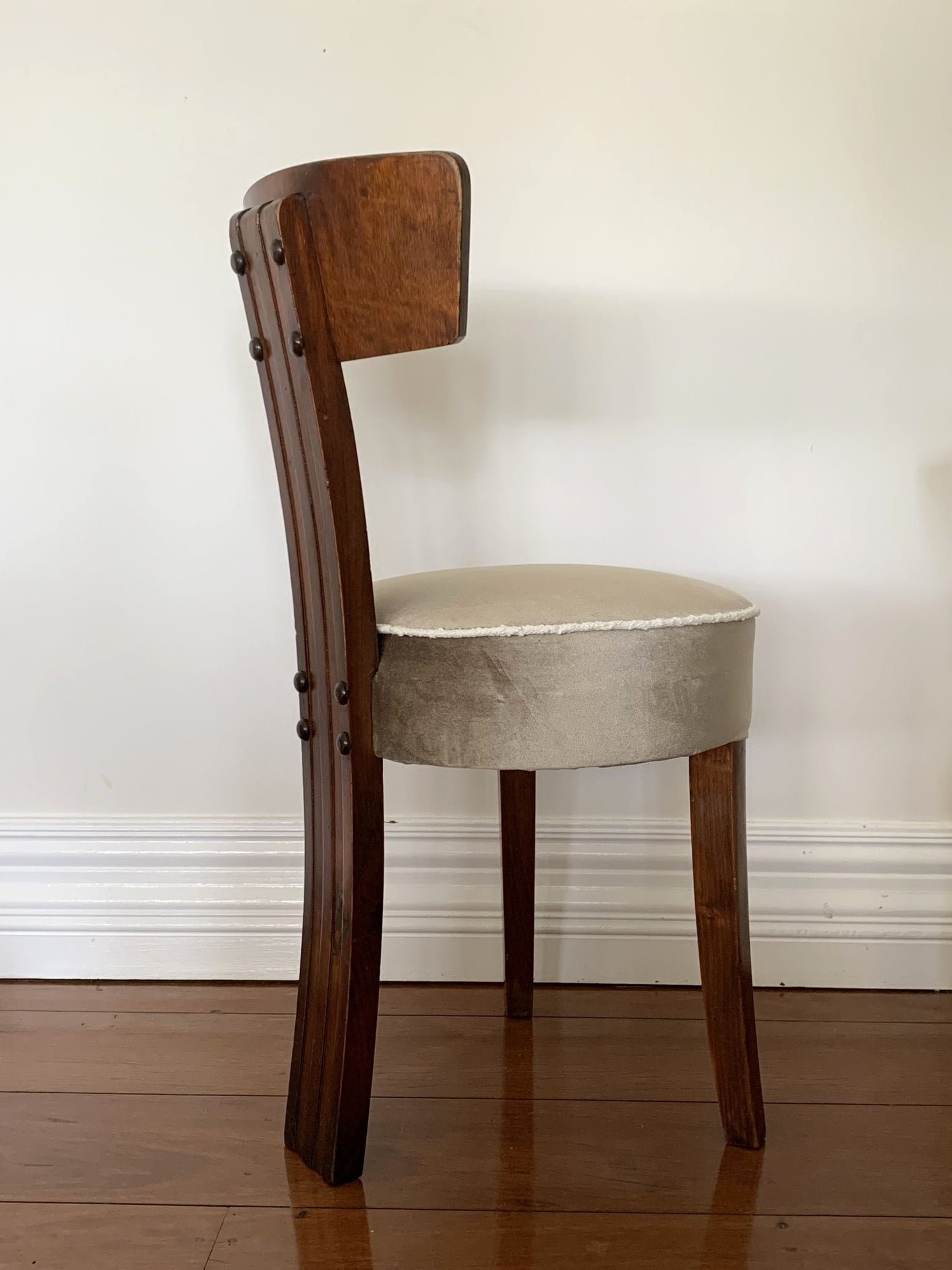 Set of Four Three Legged Art Deco Chairs