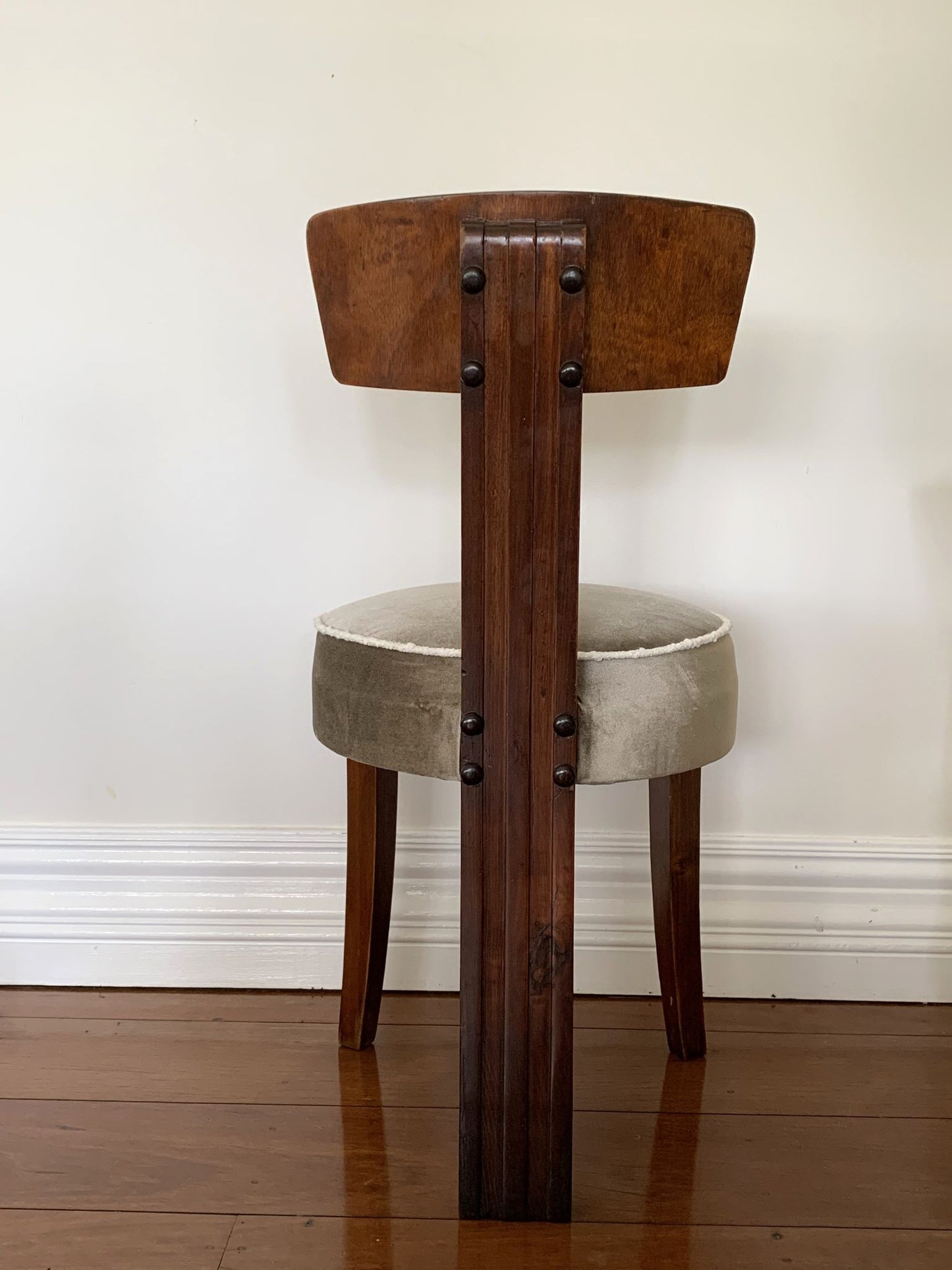Set of Four Three Legged Art Deco Chairs