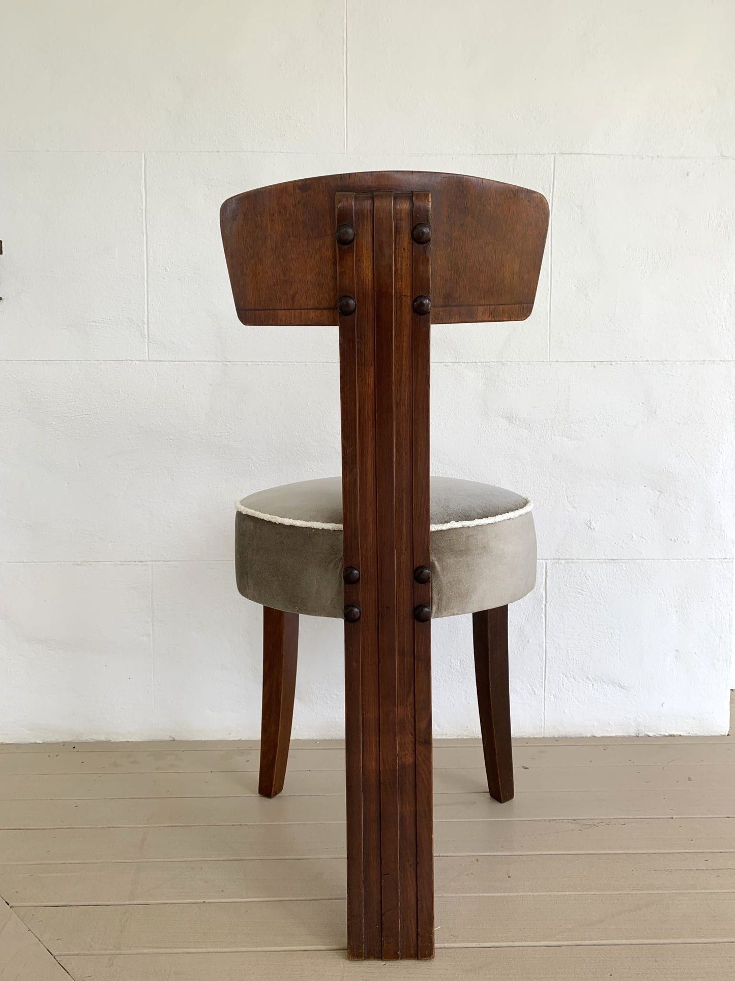 Set of Four Three Legged Art Deco Chairs