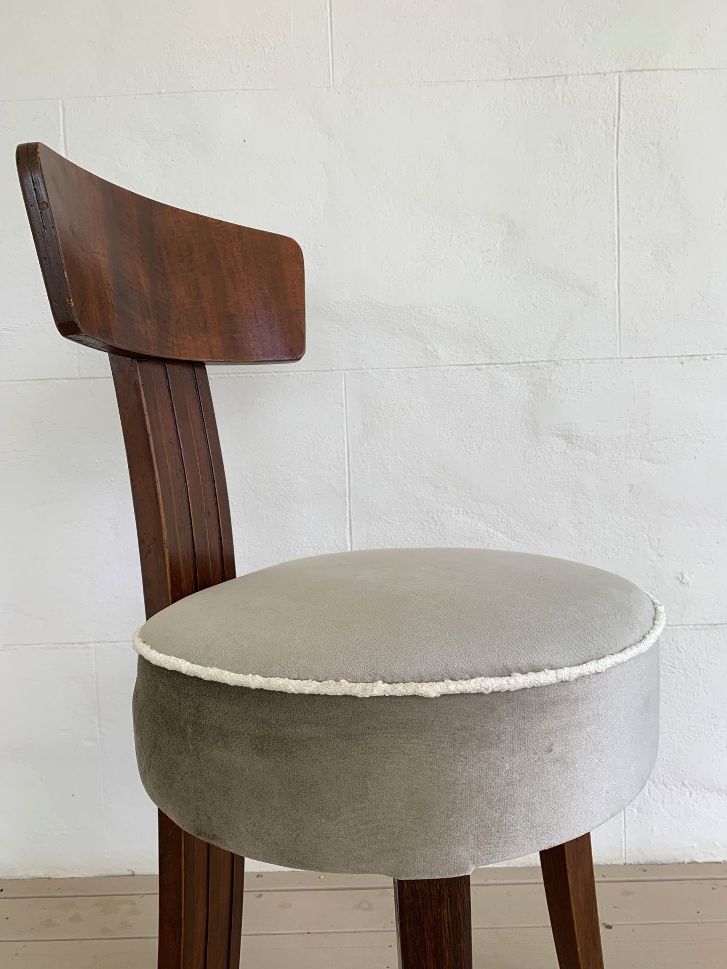 Set of Four Three Legged Art Deco Chairs