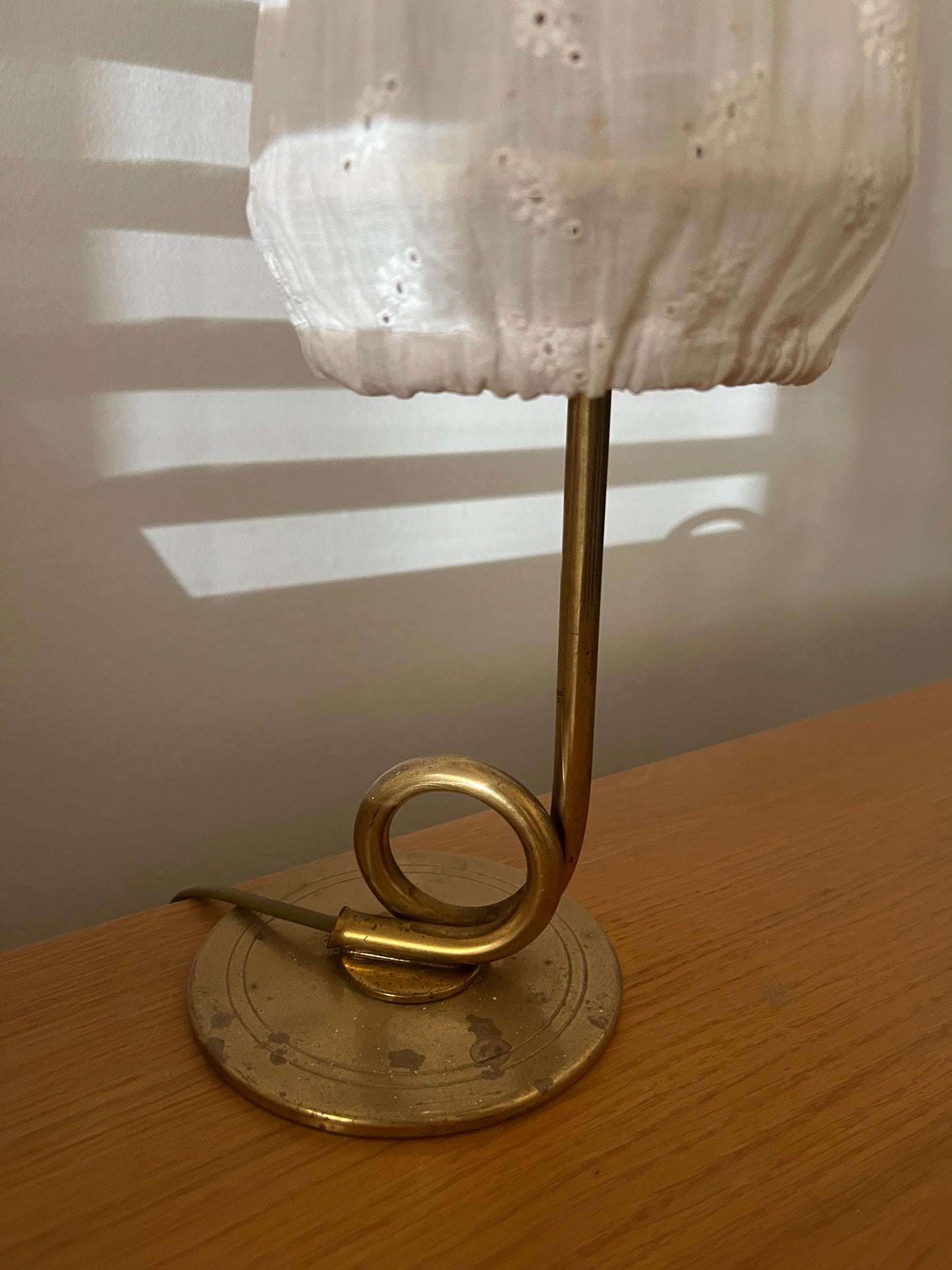 1930s Swedish Brass Loop Lamp