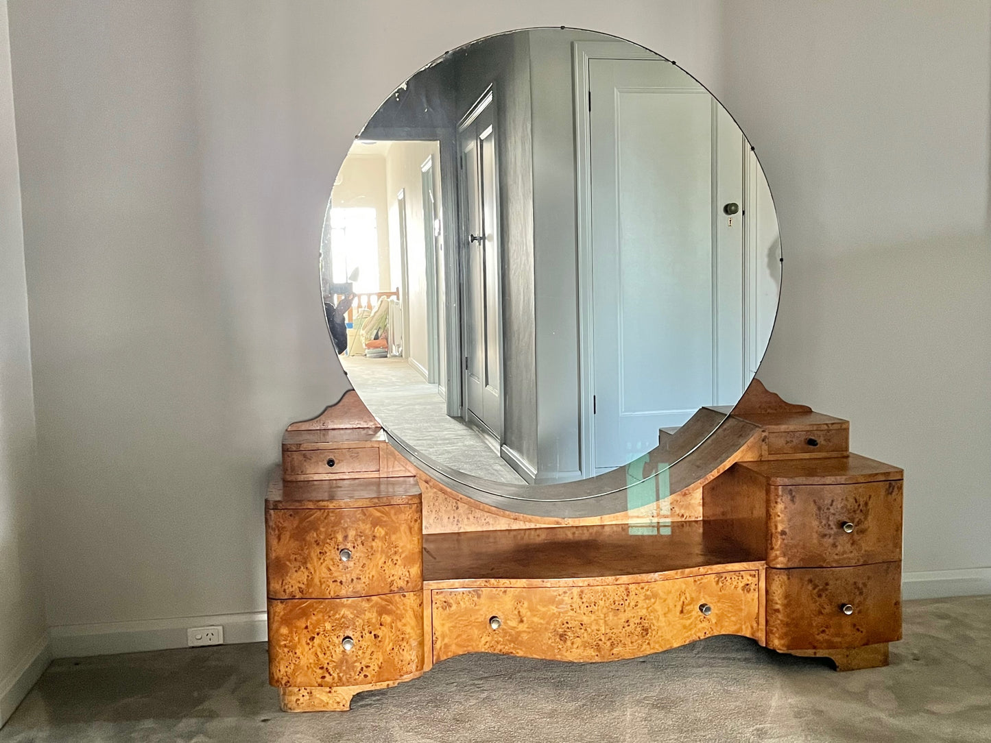 Art Deco Burl Dresser