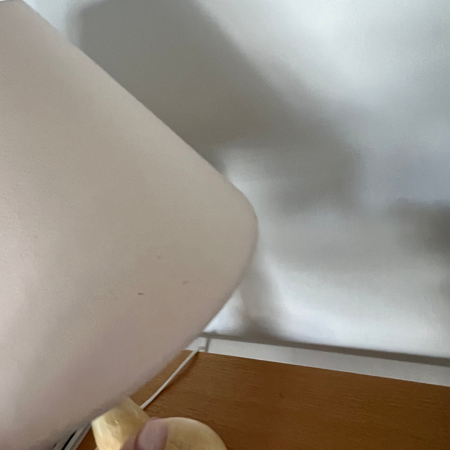 Vintage Italian Onyx Lamp with Pink Cotton Shade