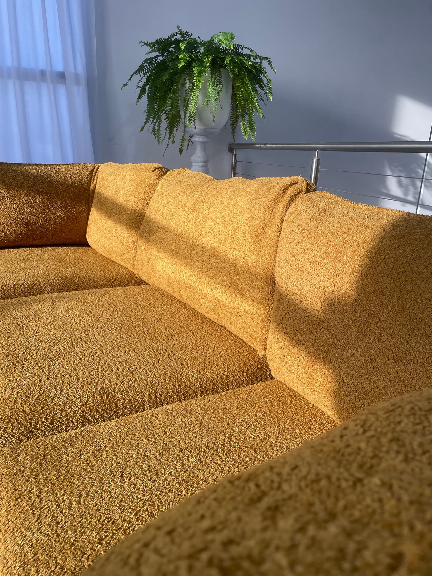 Five Piece Mustard Modular Sofa Set