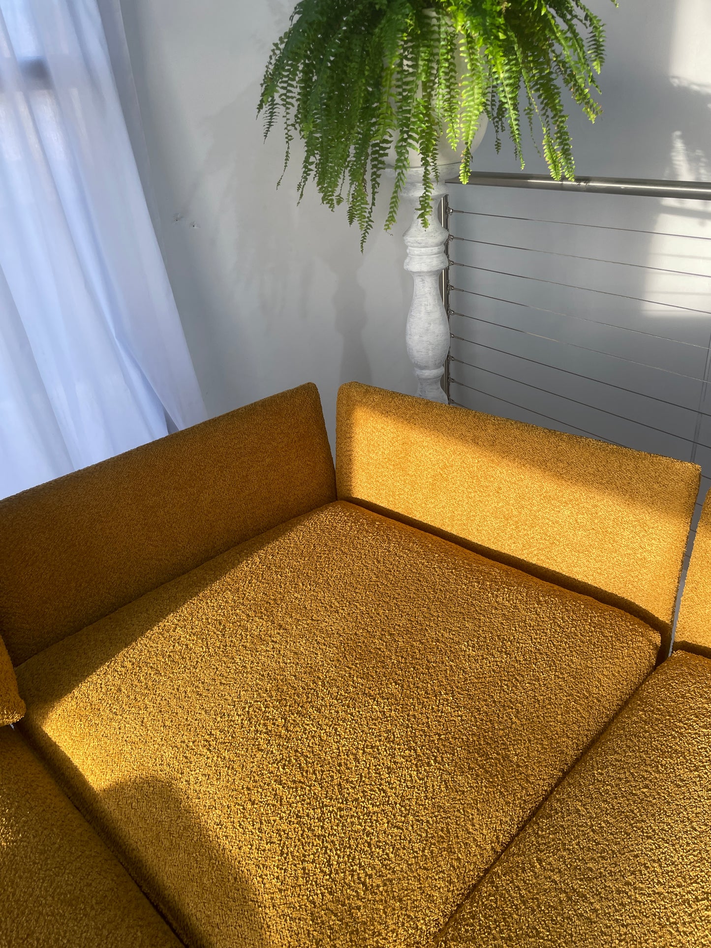 Five Piece Mustard Modular Sofa Set