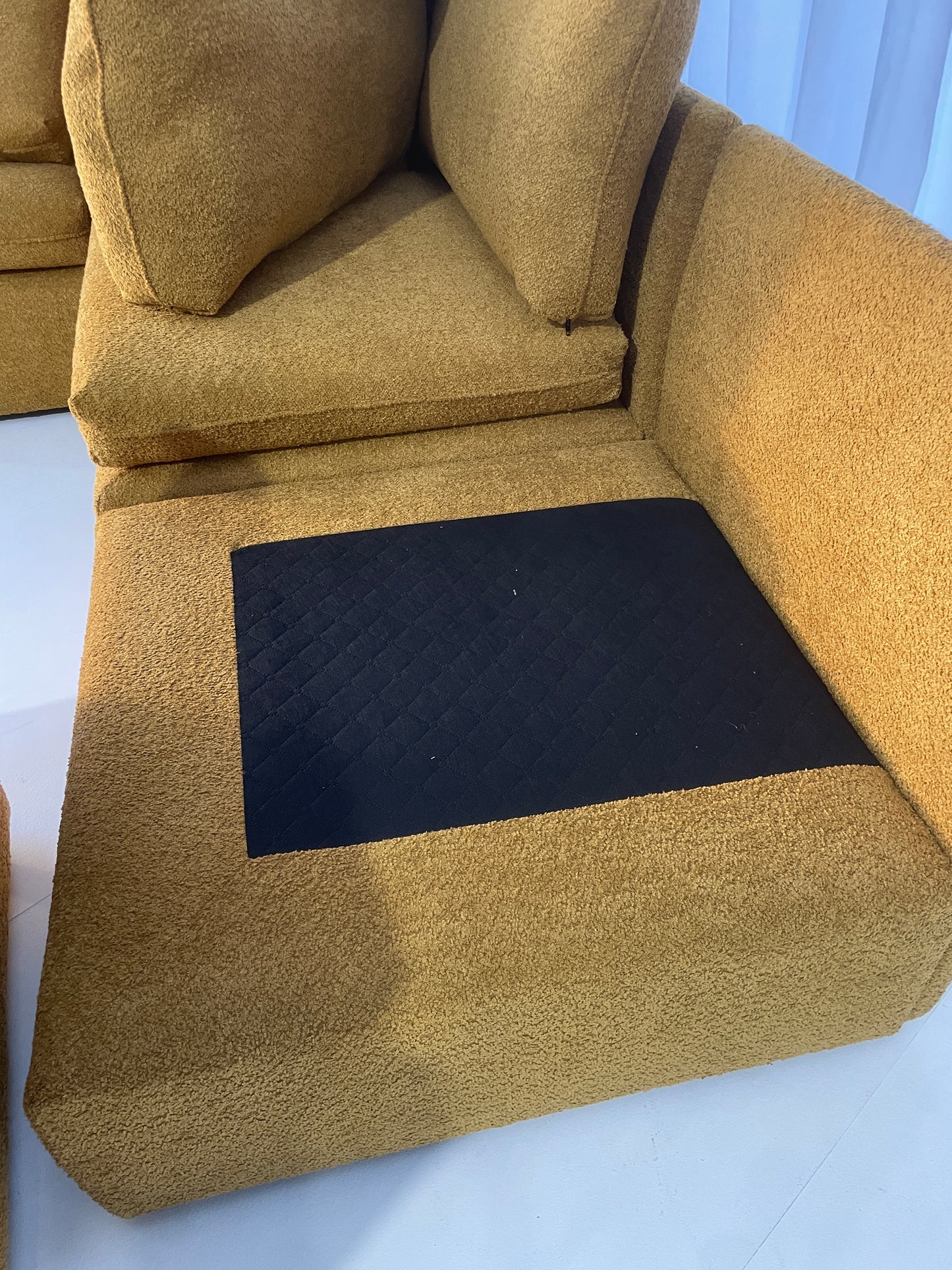 Five Piece Mustard Modular Sofa Set