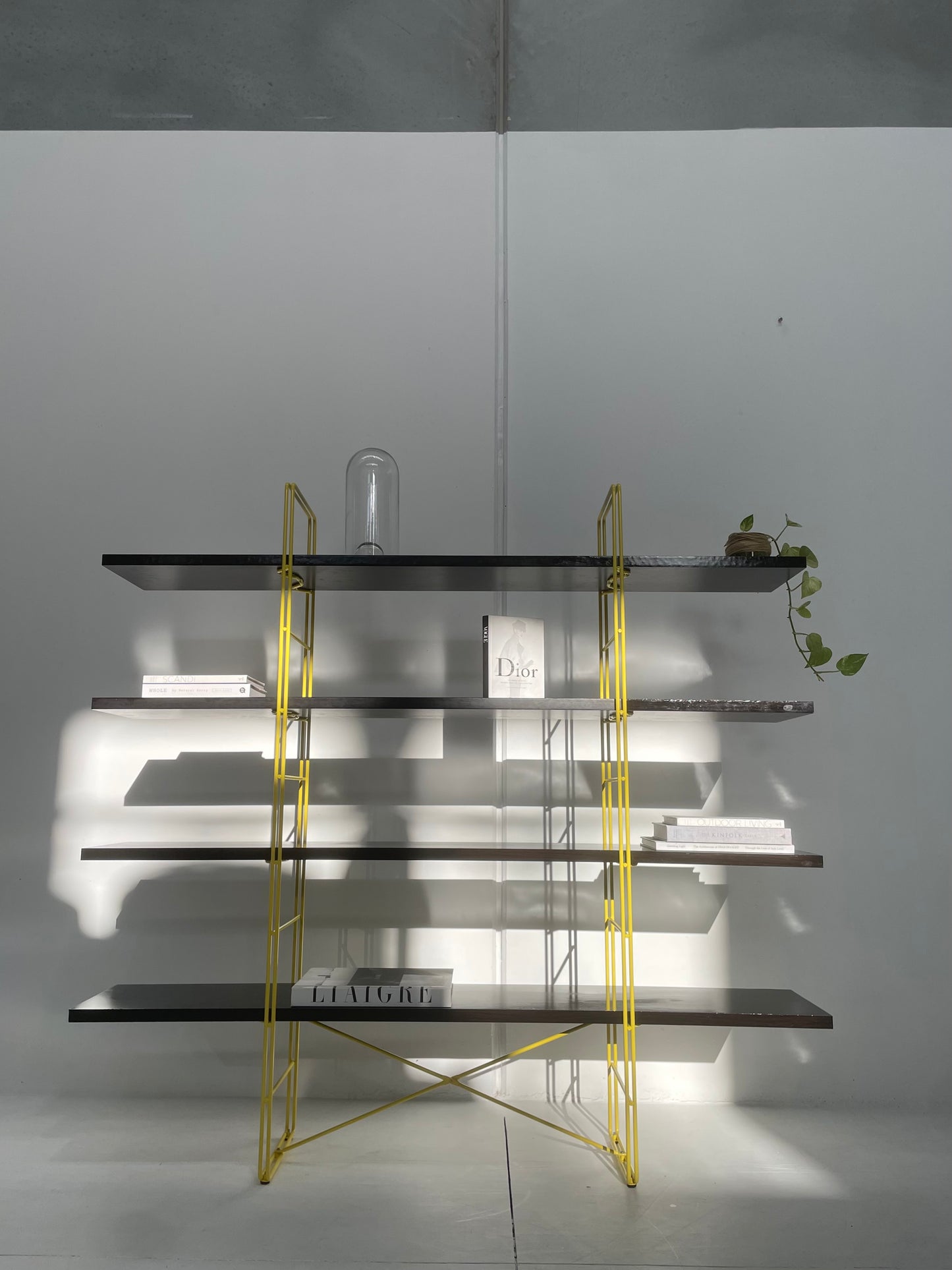 Black & Yellow ENETRI Shelving Unit