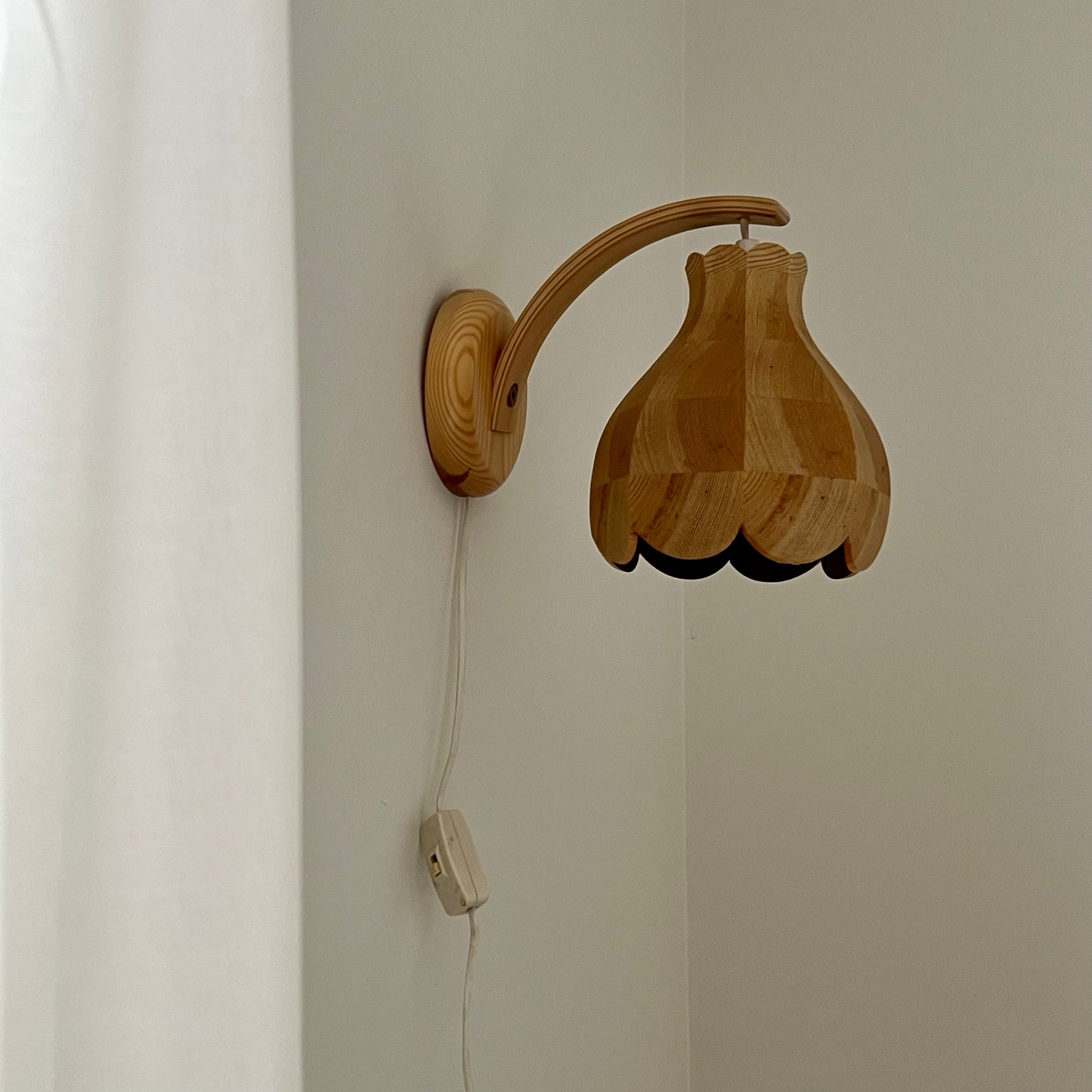 Pair of Scalloped Swedish Wall Lights