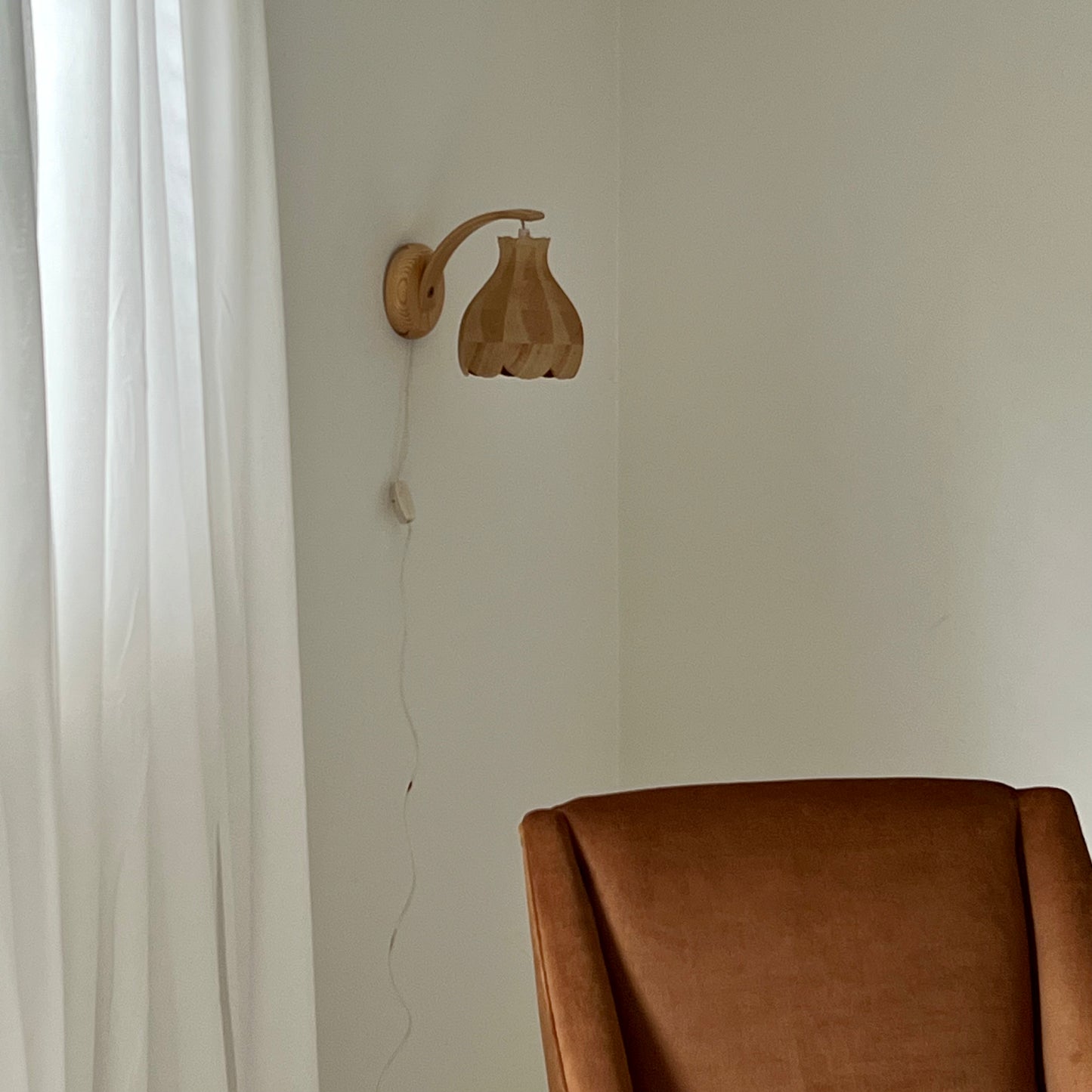 Pair of Scalloped Swedish Wall Lights