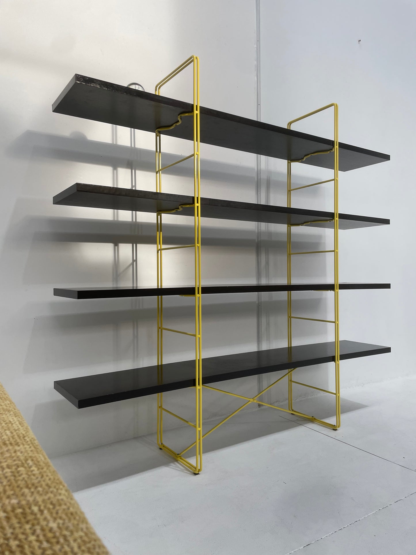 Black & Yellow ENETRI Shelving Unit