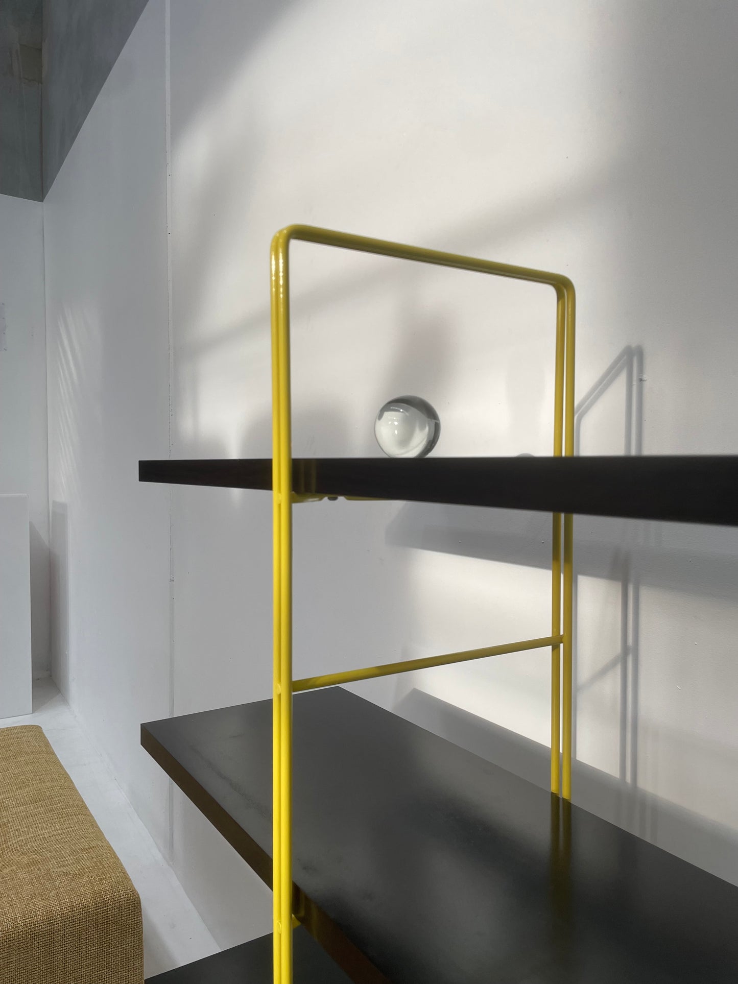 Black & Yellow ENETRI Shelving Unit