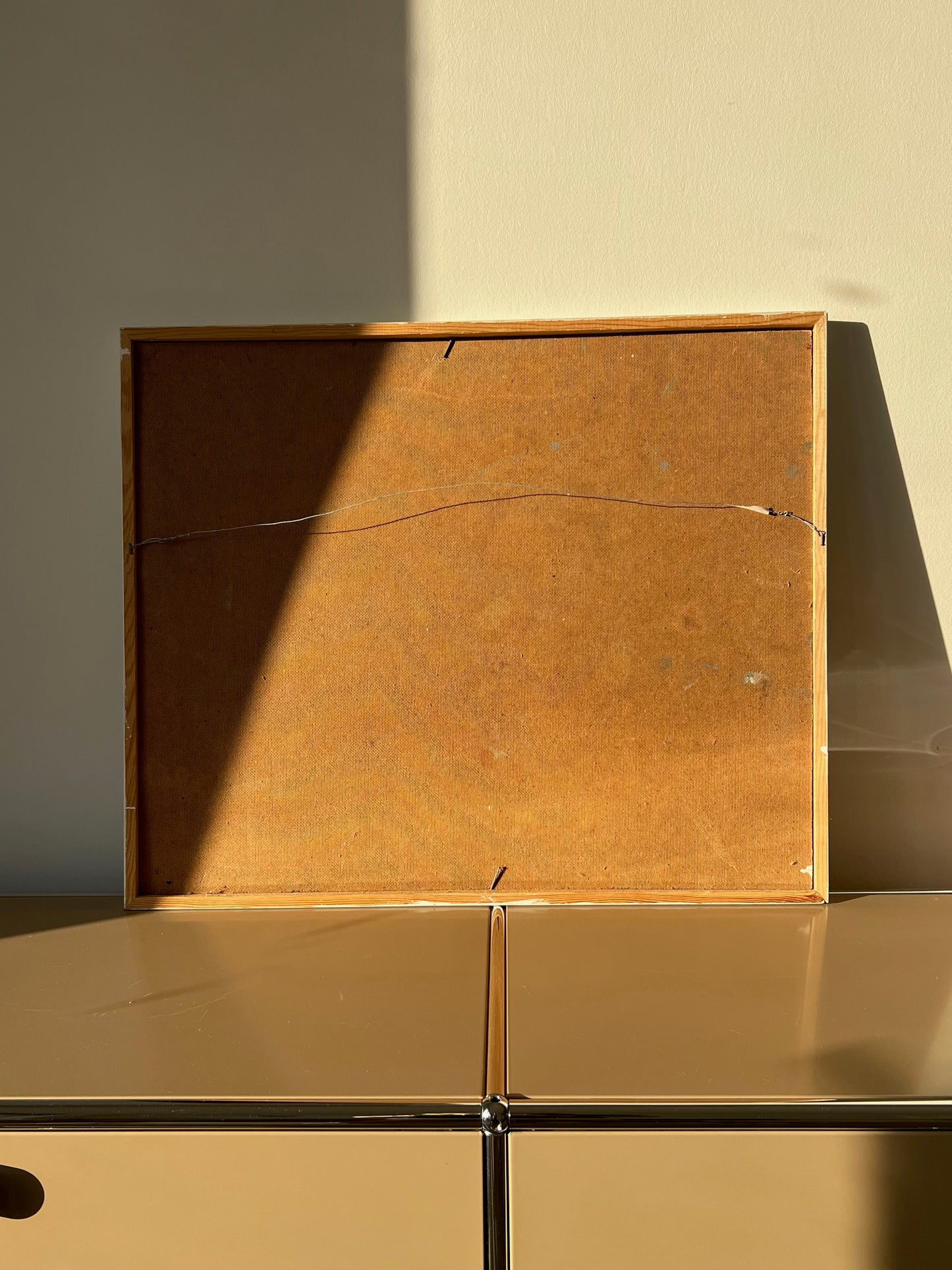 Vintage modernist landscape beach painting