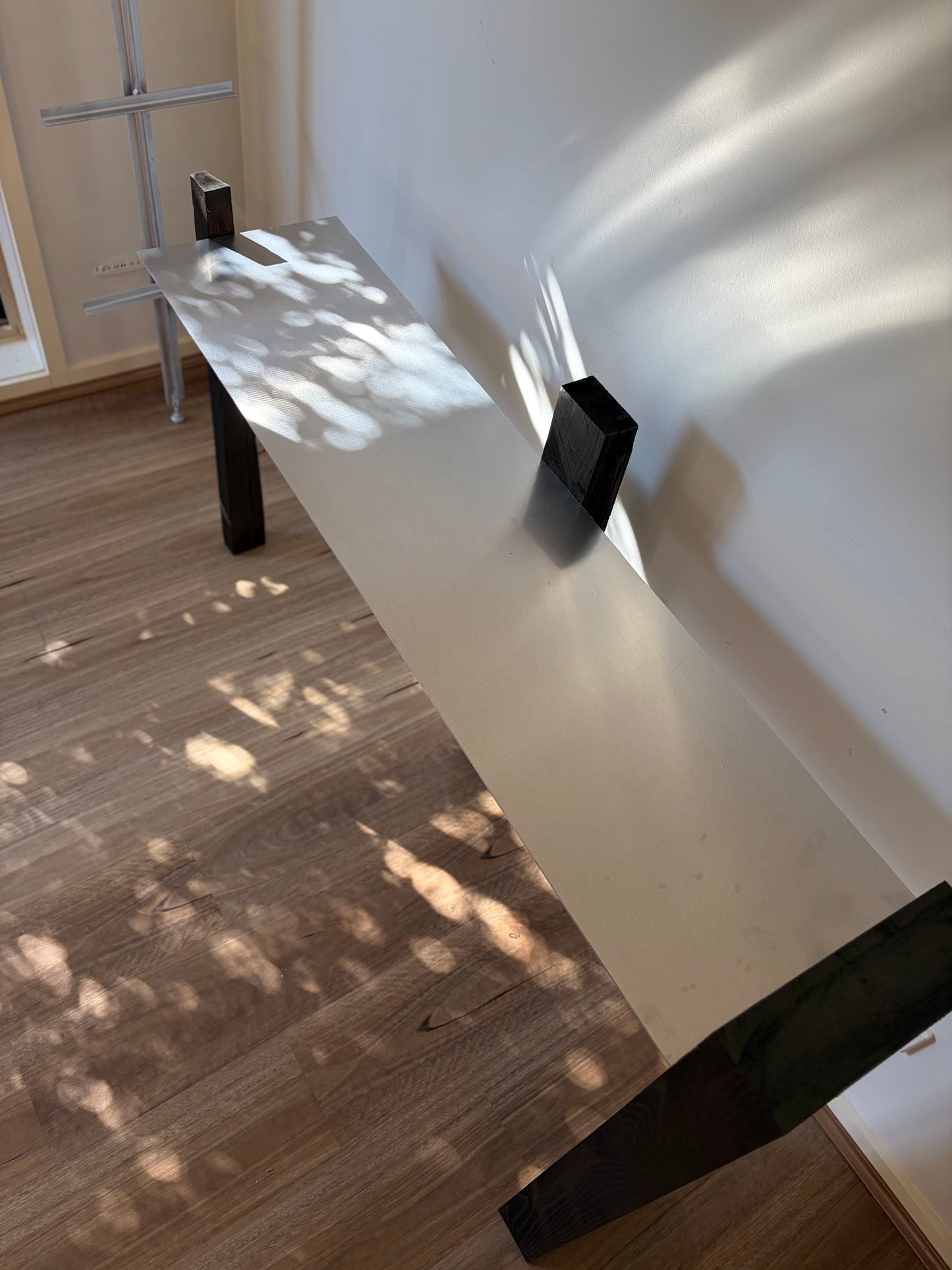 Timber and Aluminium Console Table