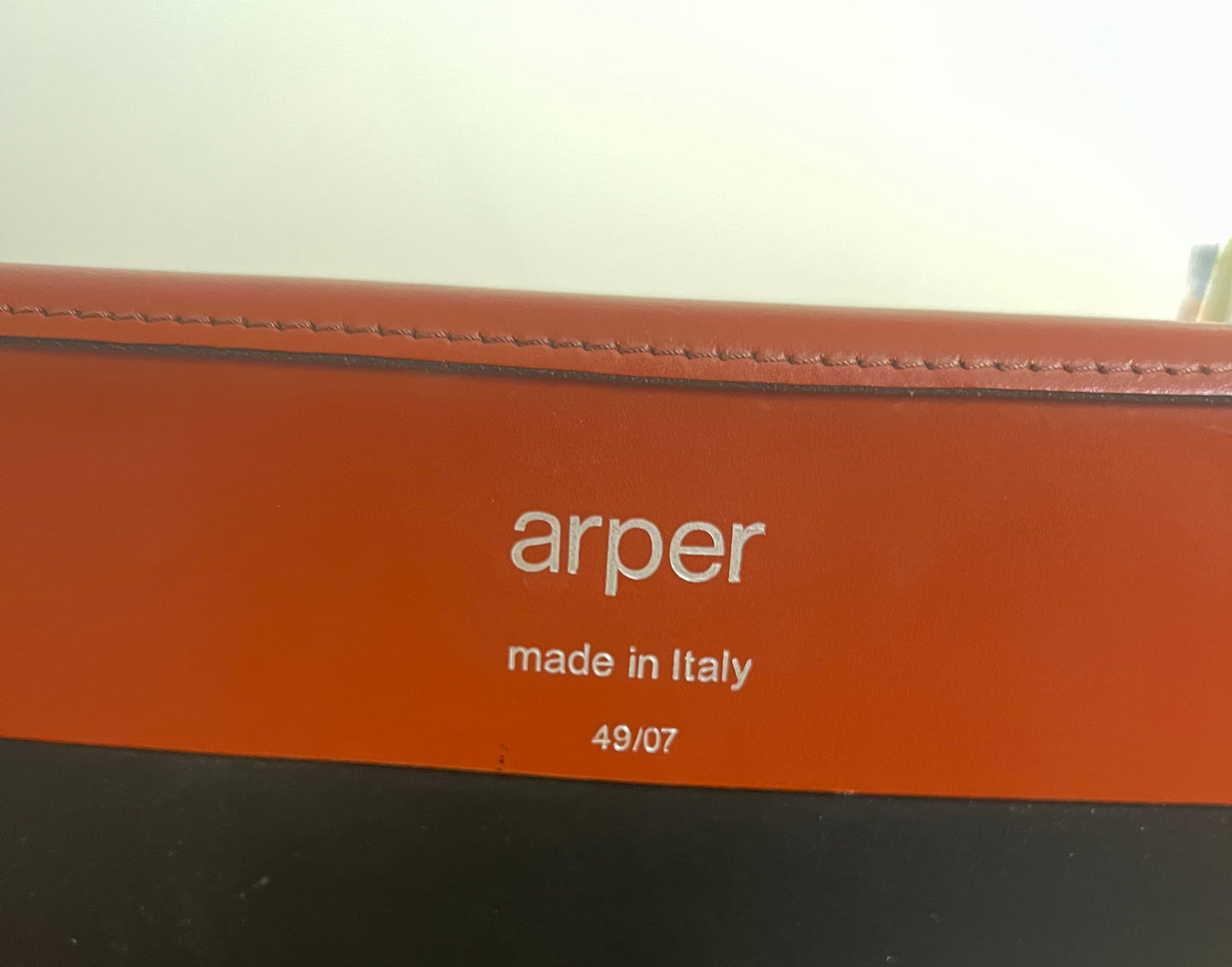 Brick-Red Leather 'Norma' Chairs by Arper, Italy (Set of 6)
