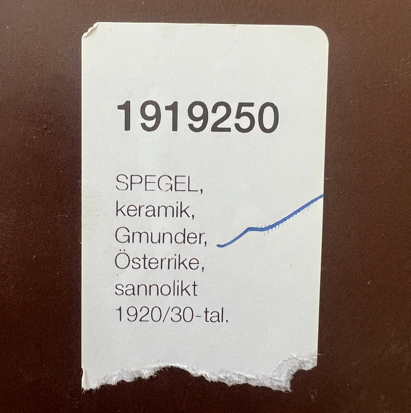 Handmade Ceramic Mirror, Austria 1930s