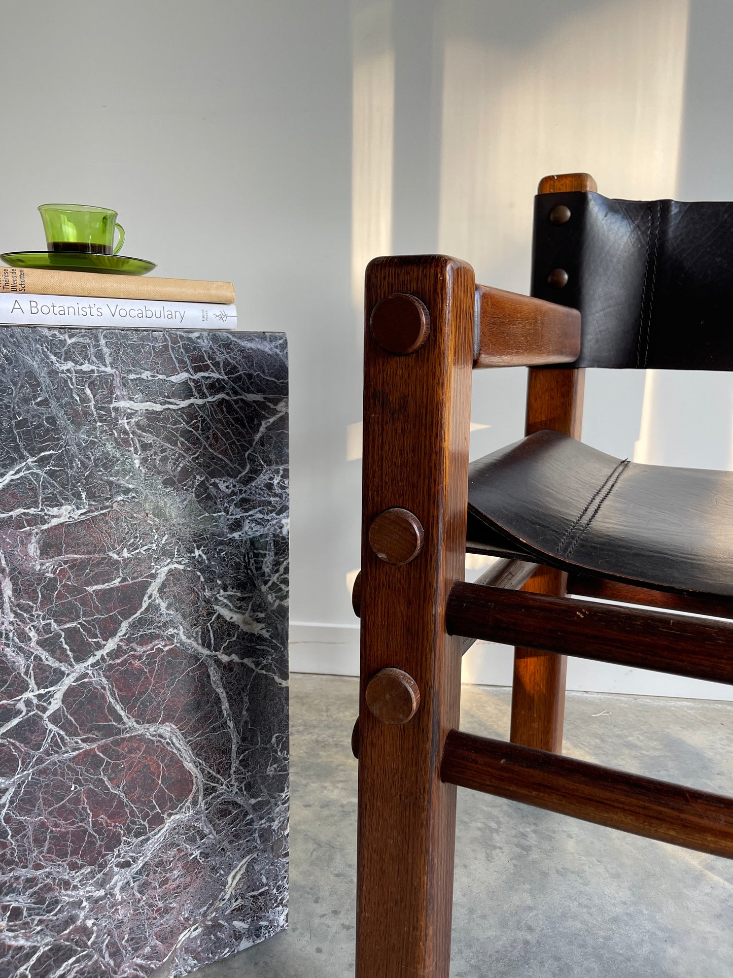 - Pair of Norman Archibald Nore Leather Dining Chairs