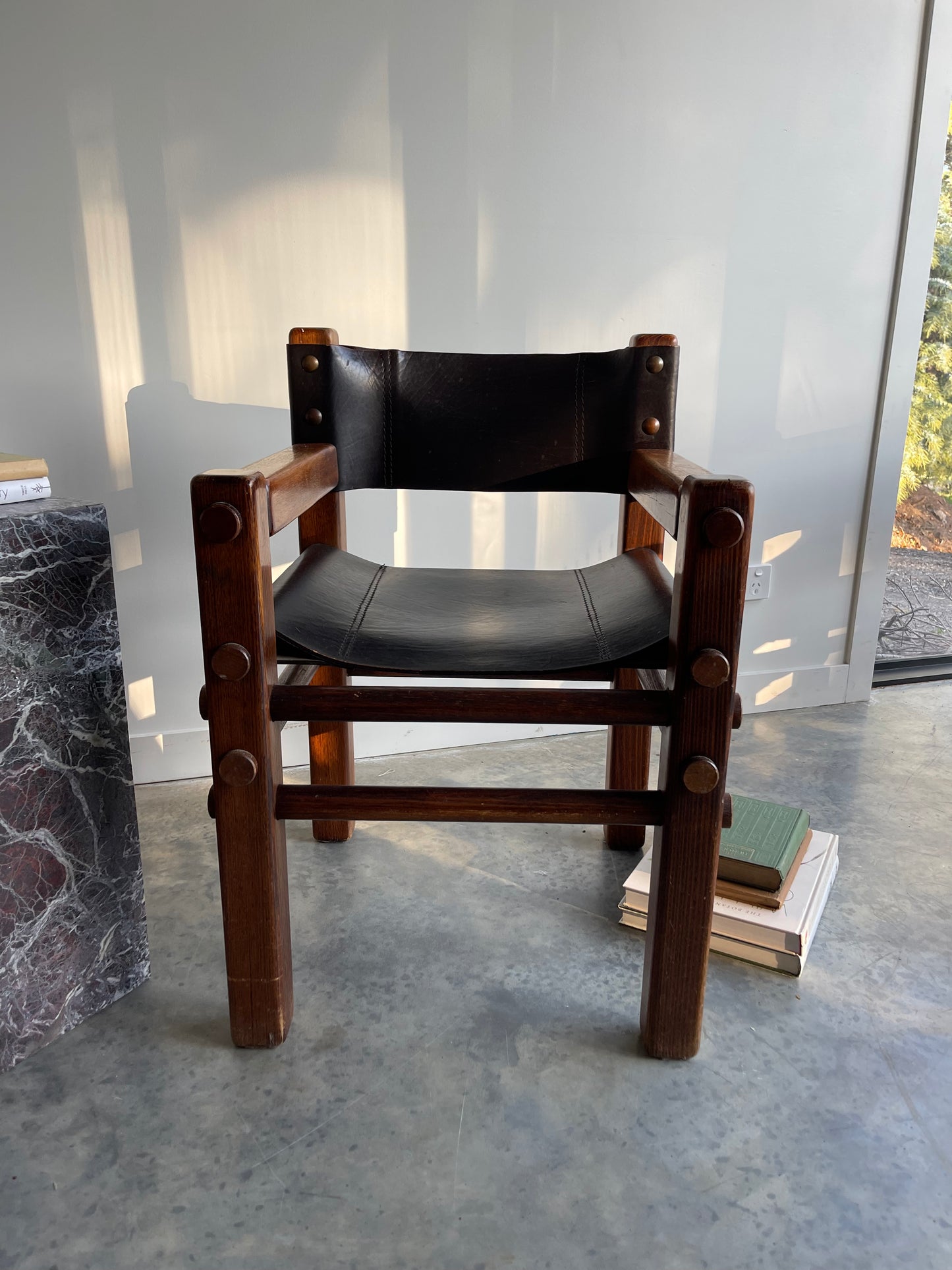 - Pair of Norman Archibald Nore Leather Dining Chairs