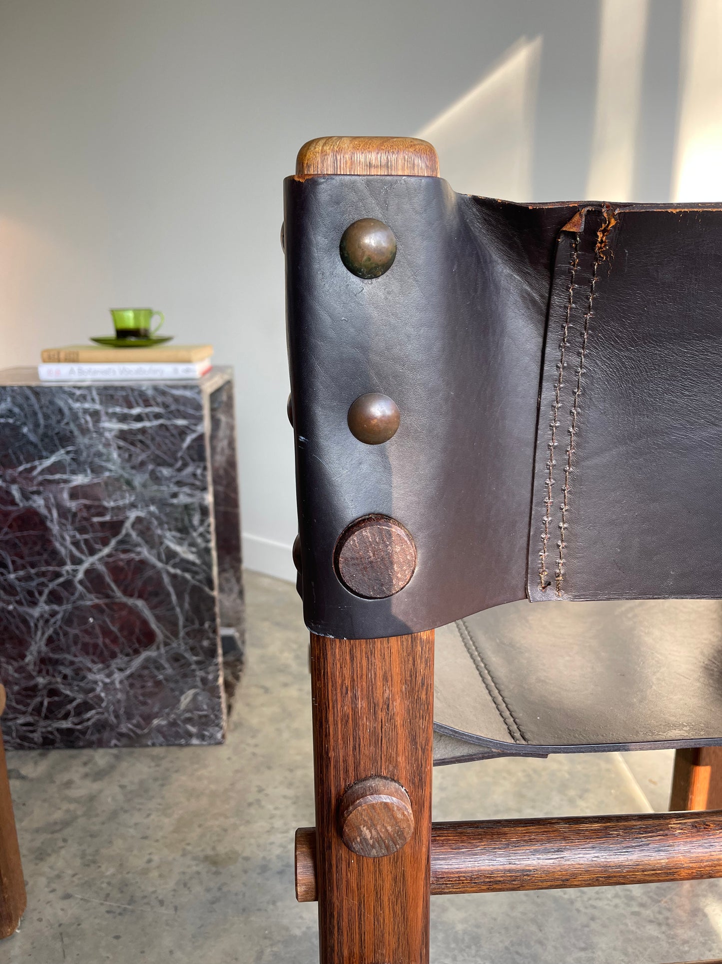 - Pair of Norman Archibald Nore Leather Dining Chairs