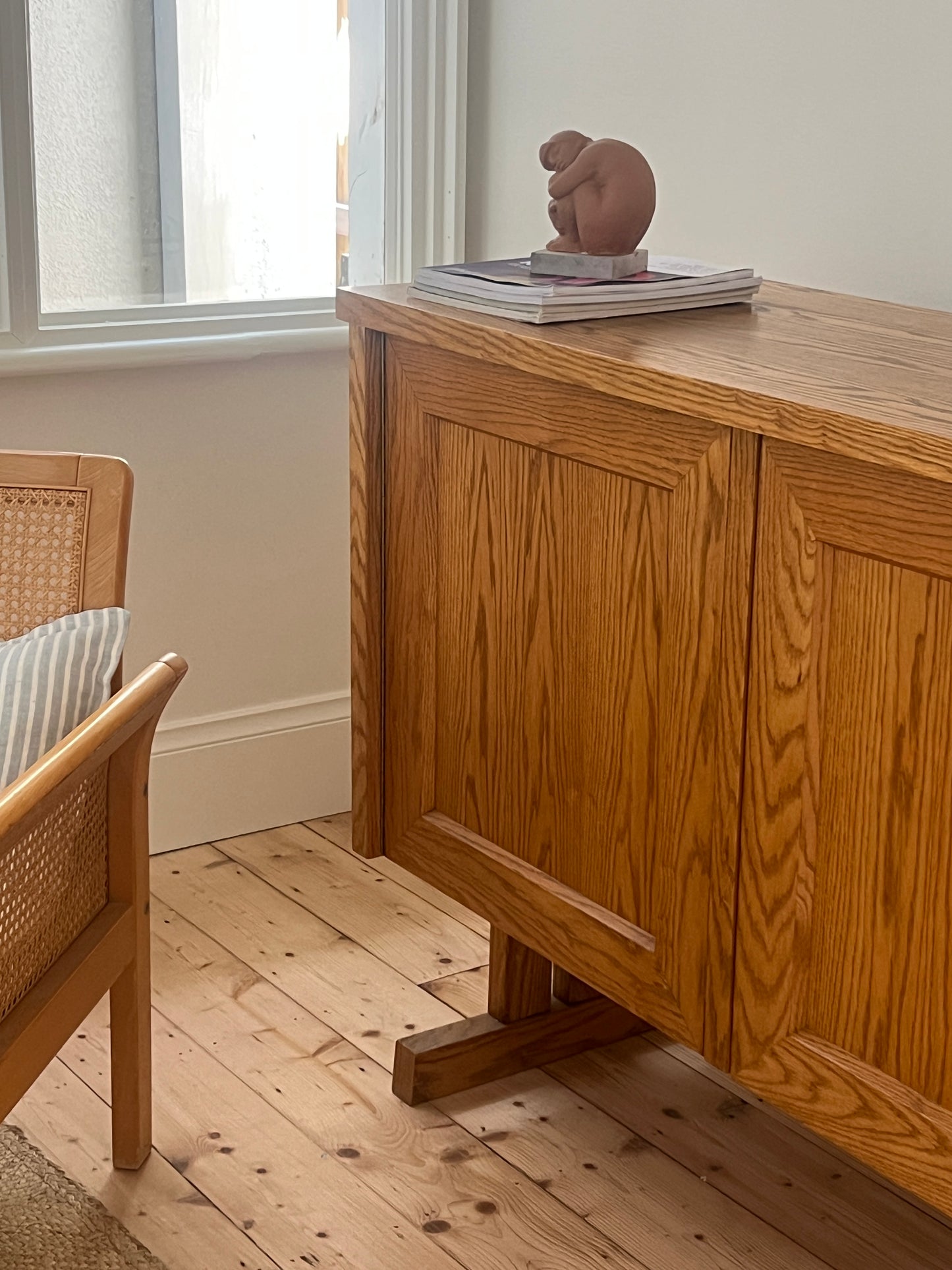1970s Brutalist Style Oak Sideboard, Denmark