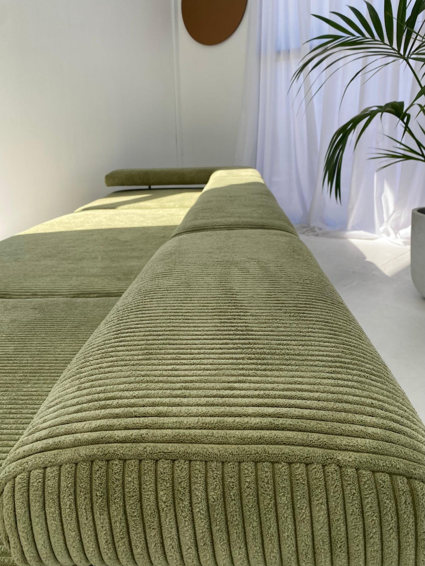 Green Modular Corduroy Sofa