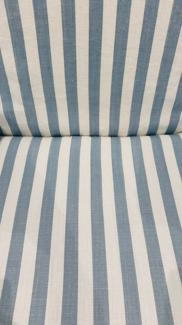 Tamsin Johnson Custom Striped Linen Armchairs