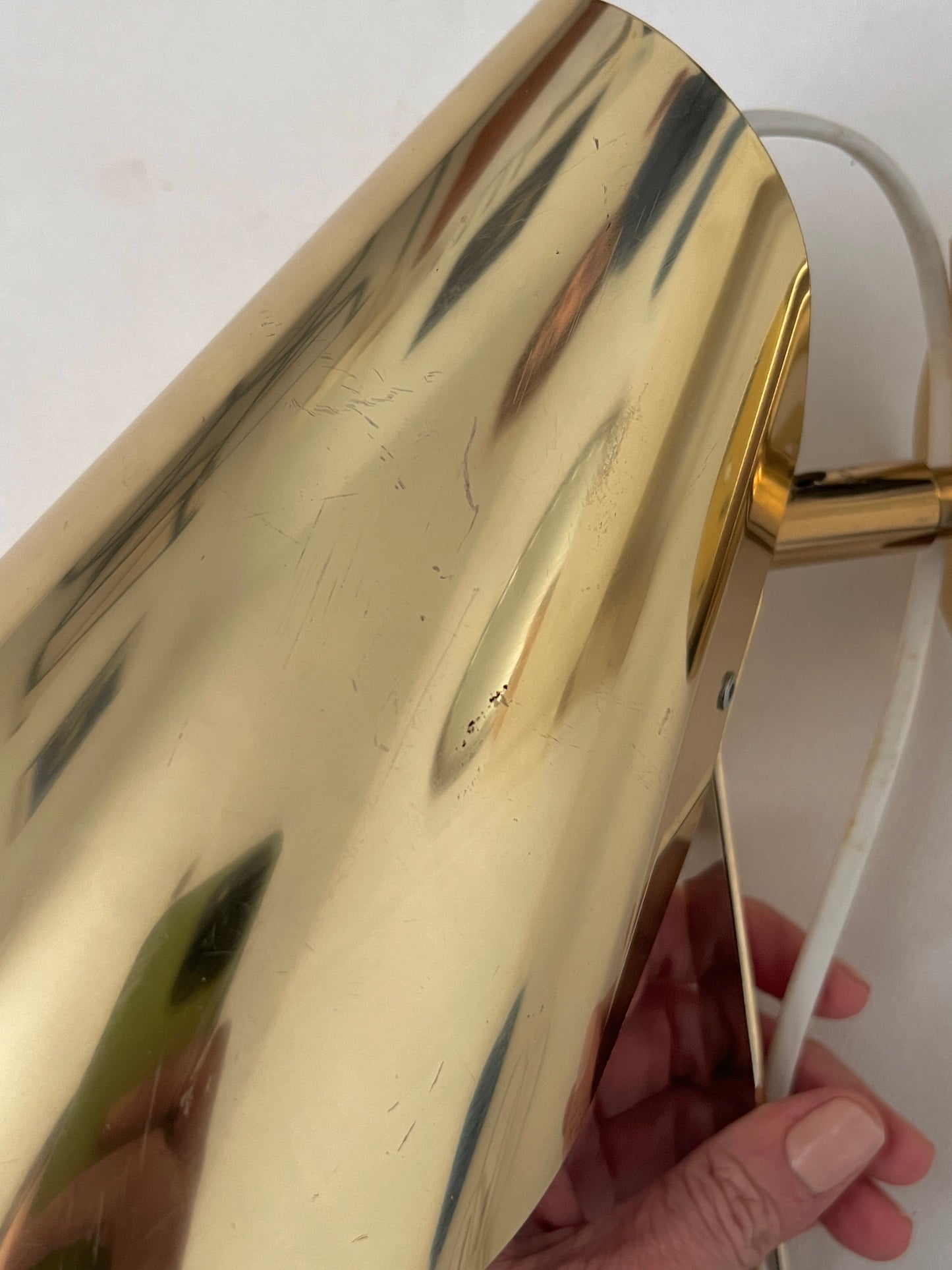 Pair of Brass Cone Sconces by Hans Agne Jakobsson, Sweden