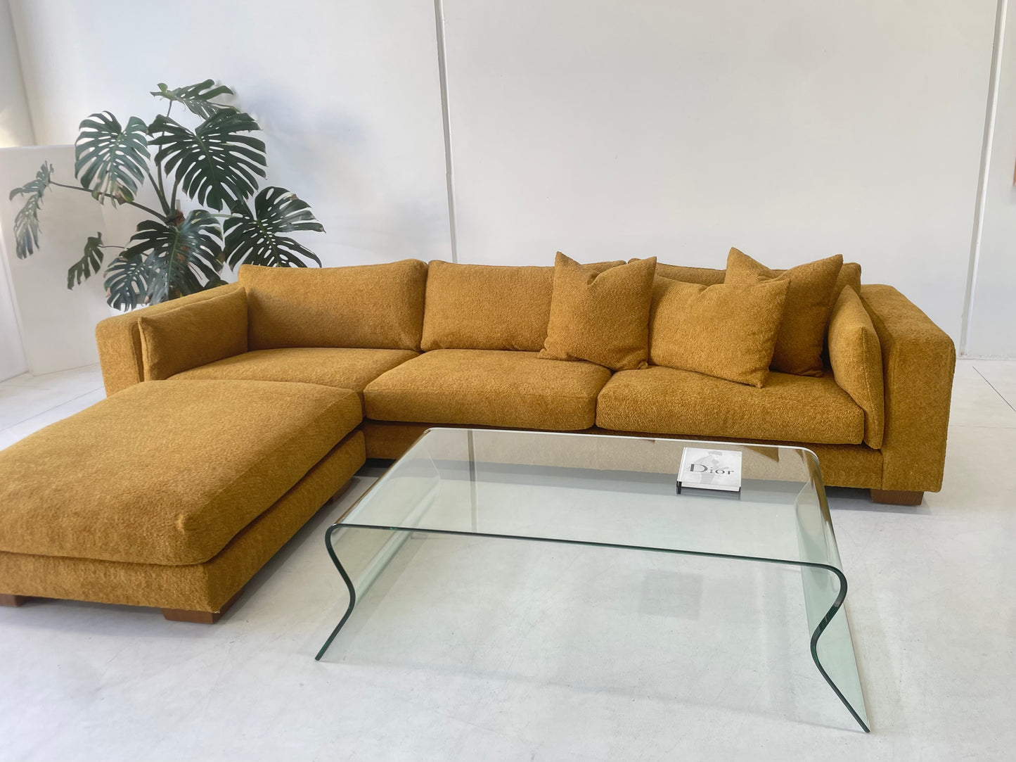 Mustard Jardan Sofa & Ottoman
