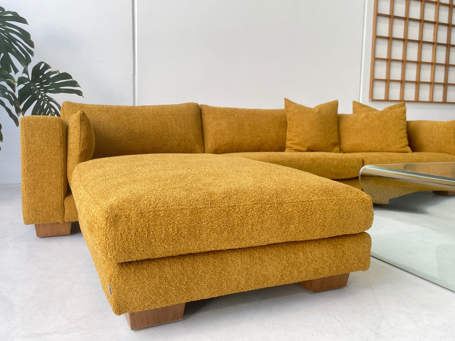 Mustard Jardan Sofa & Ottoman