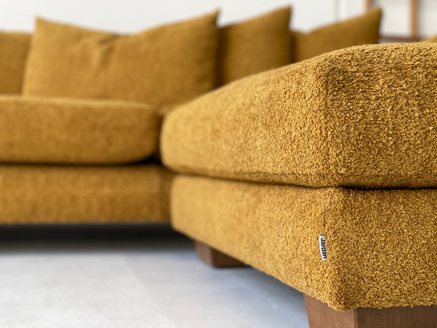 Mustard Jardan Sofa & Ottoman