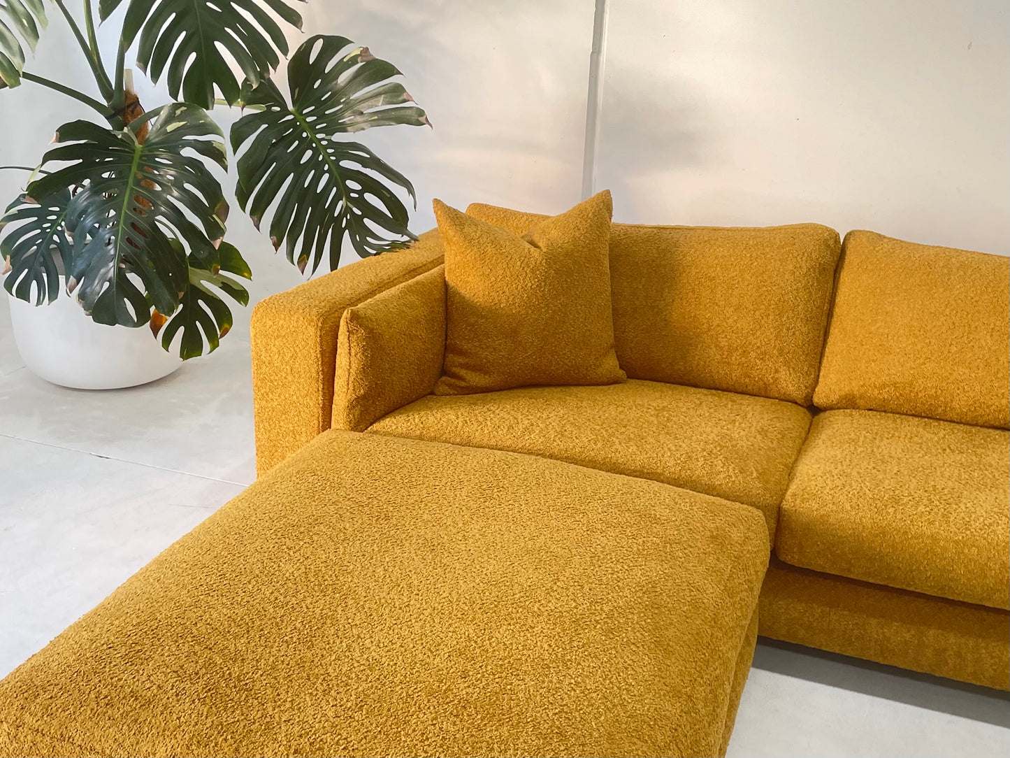 Mustard Jardan Sofa & Ottoman