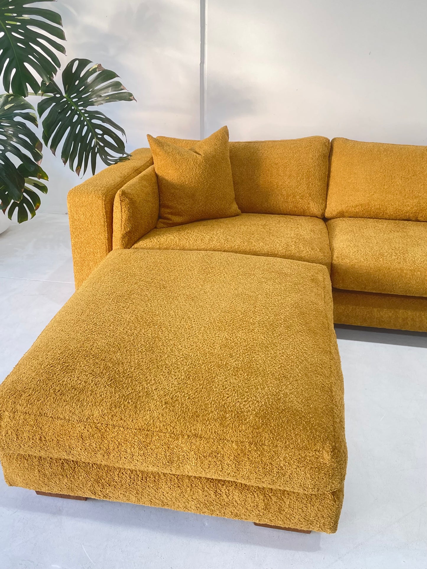Mustard Jardan Sofa & Ottoman