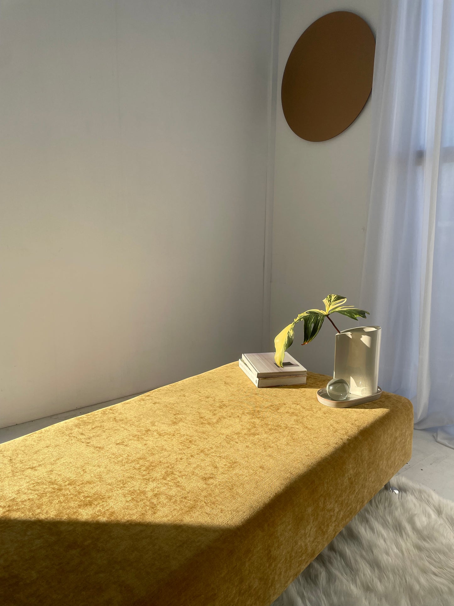 Large Mustard Daybed