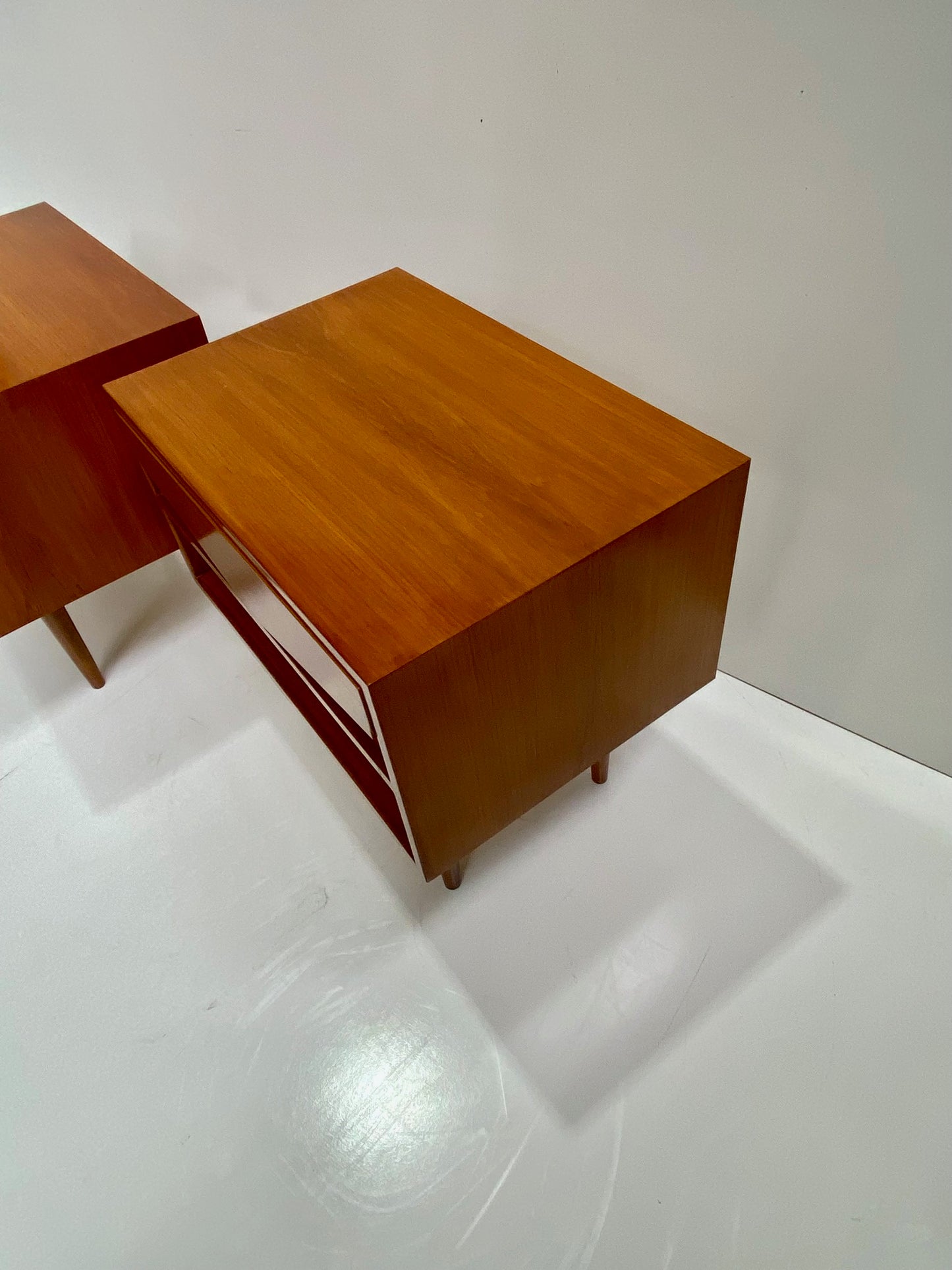 Pair of Teak Bedside Tables