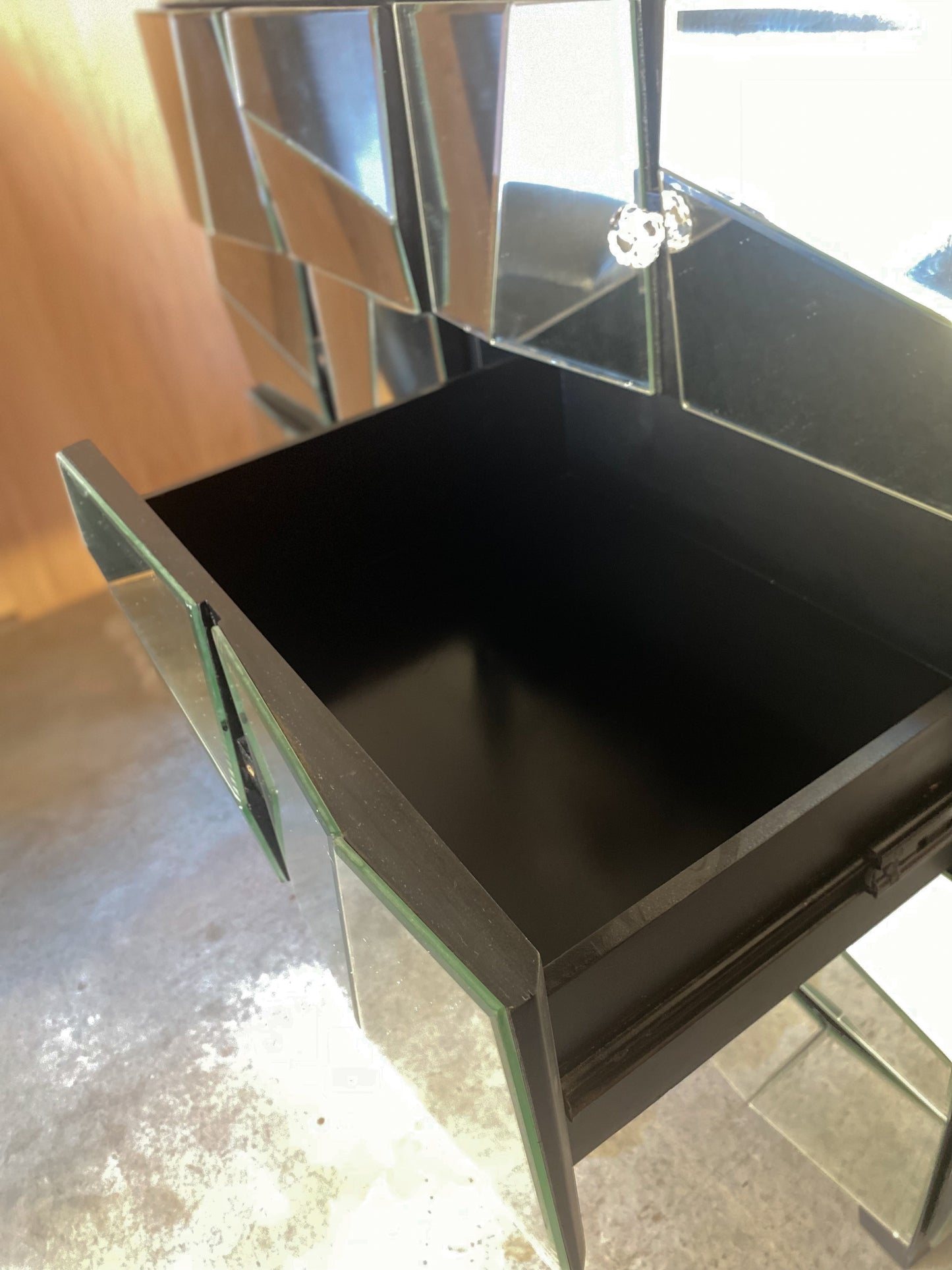 Facet Mirrored Drawers