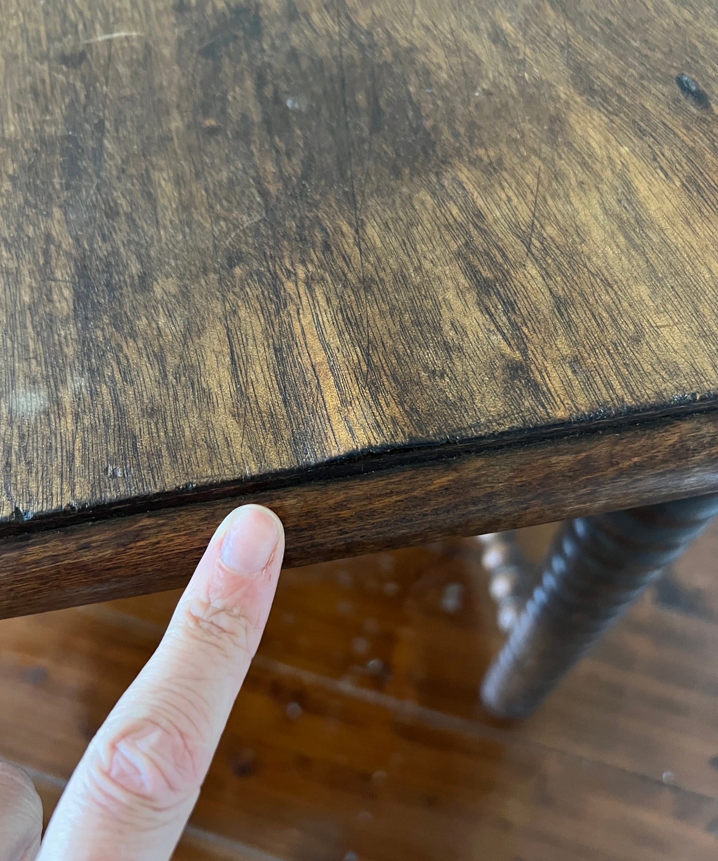 19th C. British Bobbin Side Table/Console