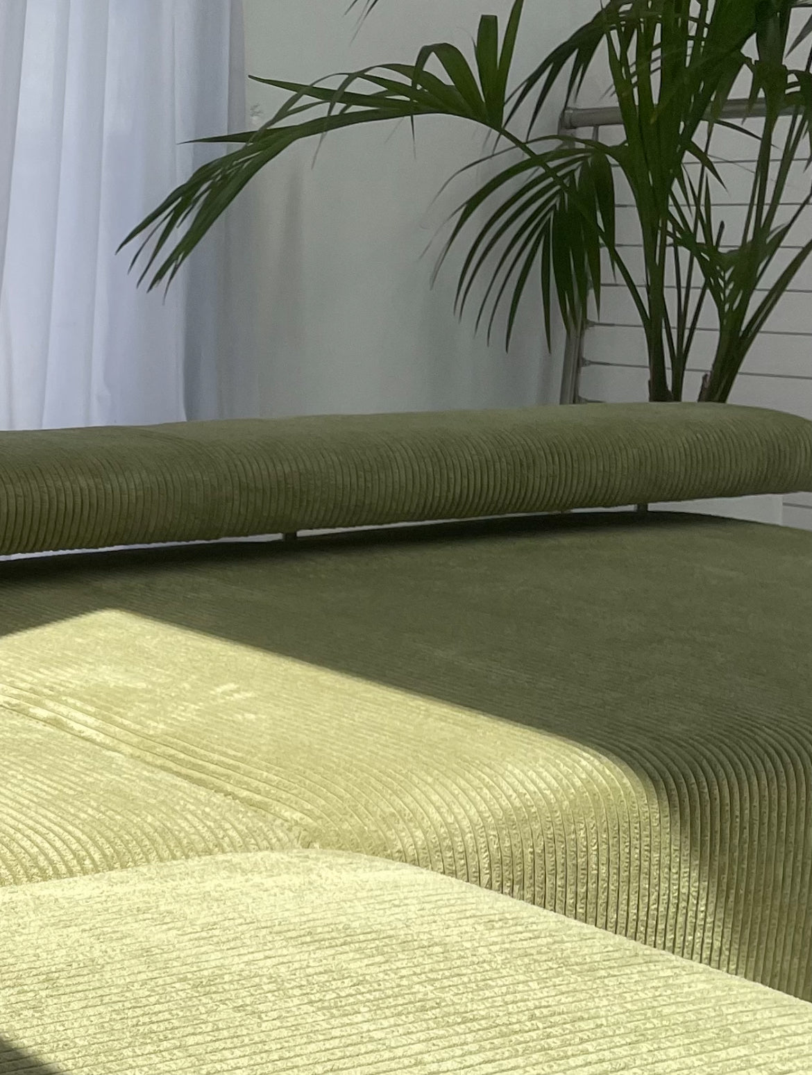 Green Modular Corduroy Sofa