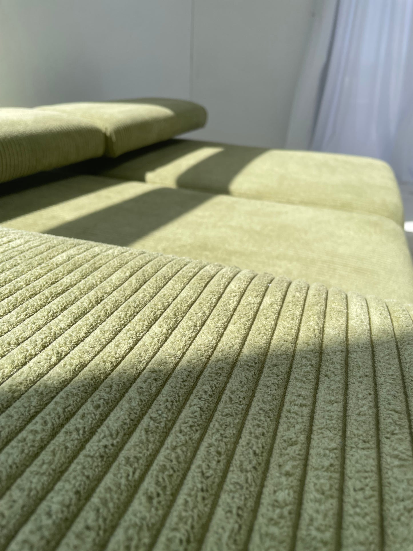 Green Modular Corduroy Sofa