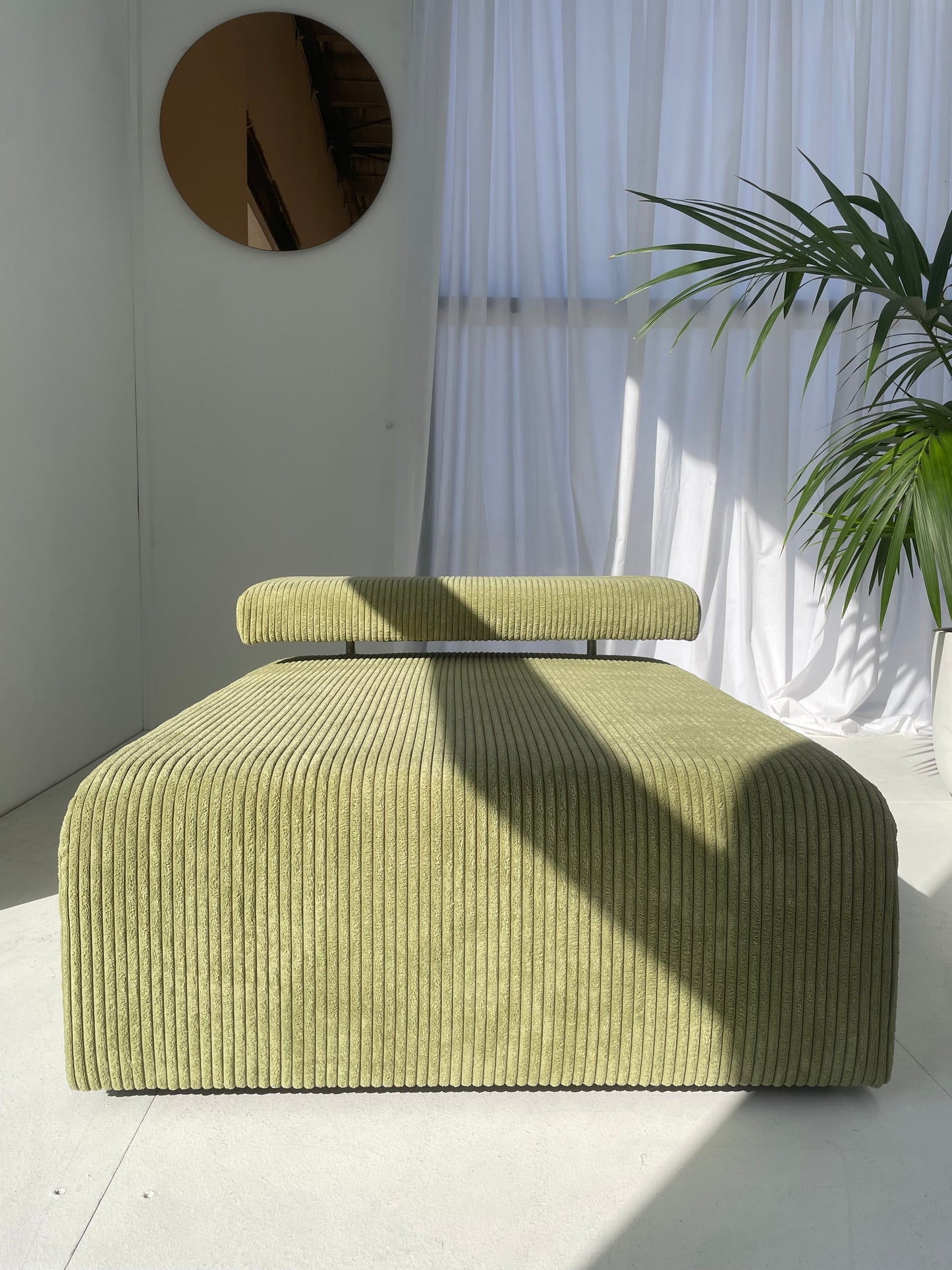 Green Modular Corduroy Sofa