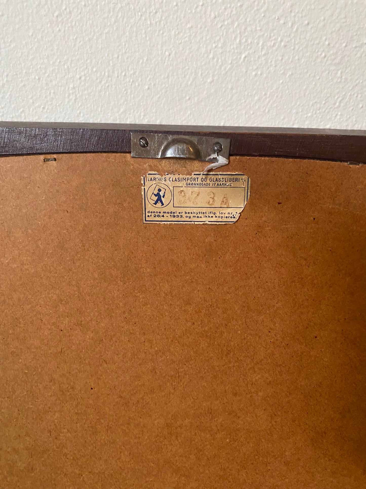 Vintage Rosewood Framed Mirror, Danish, 1960’s