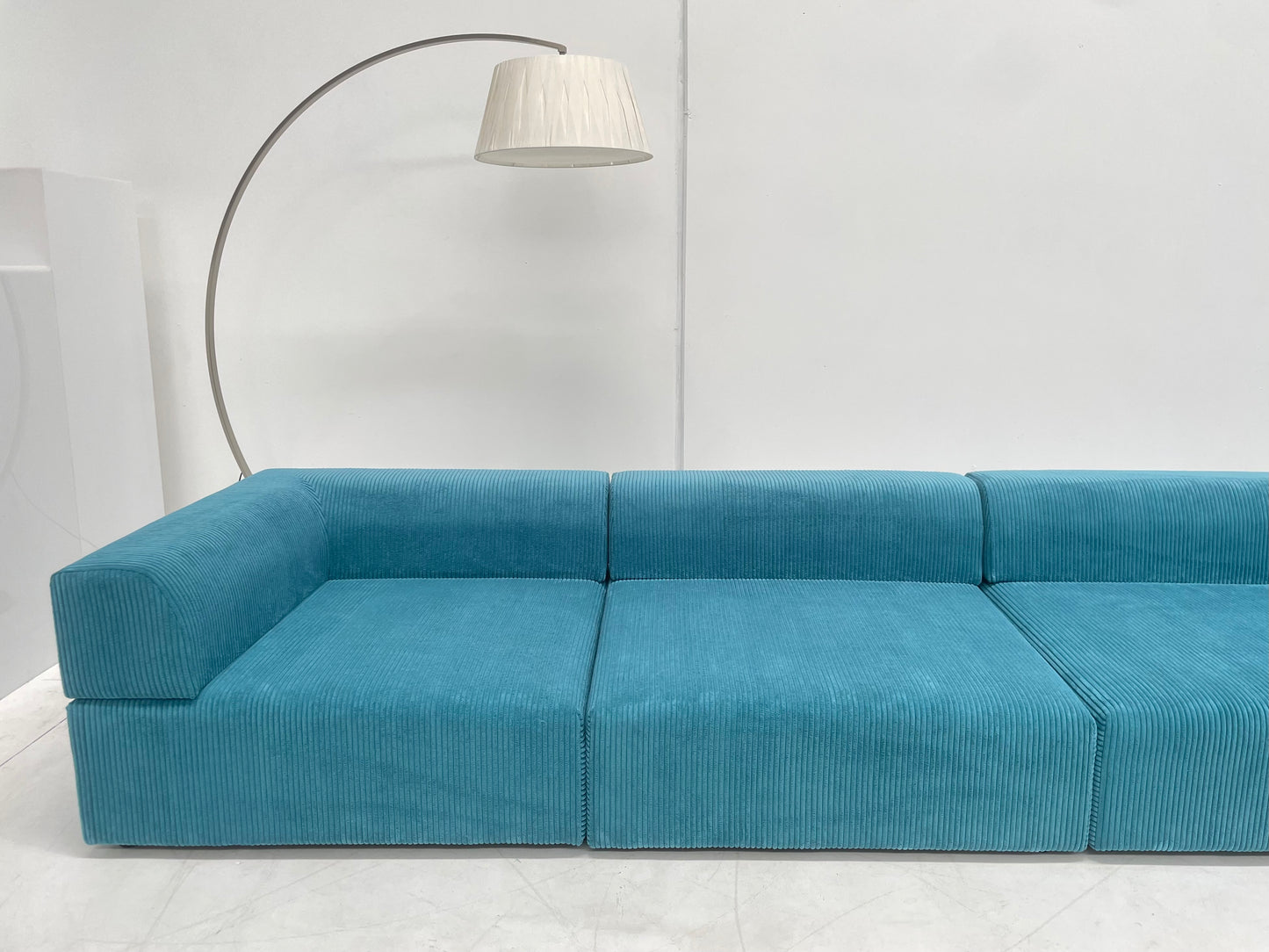 Large Modular Corduroy Sofa