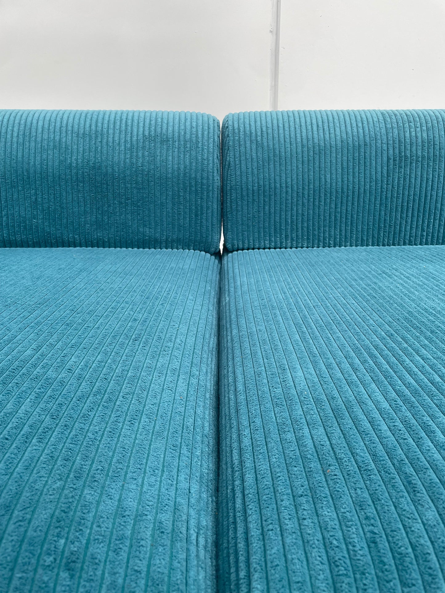 Large Modular Corduroy Sofa