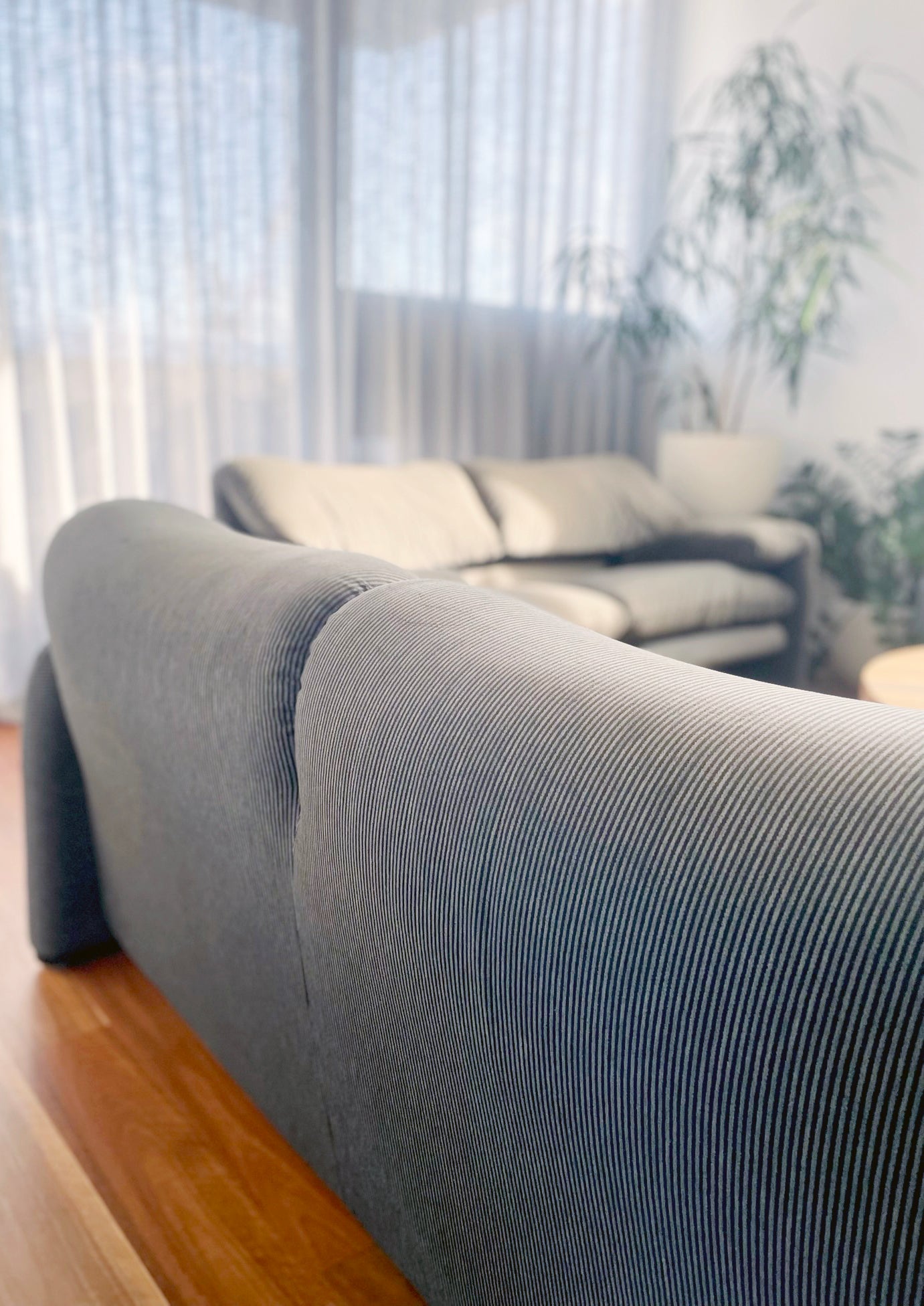 Maralunga Sofa and One Ottoman by Vico Magistretti for Cassina, Italy 1970s