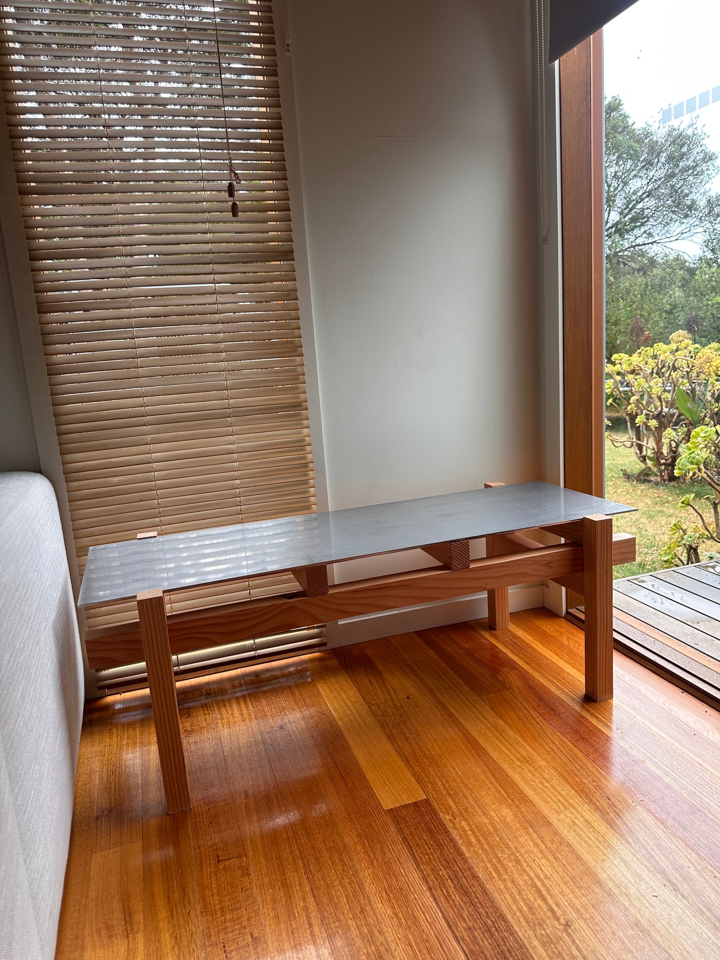 Aluminium + Oregon Side Table