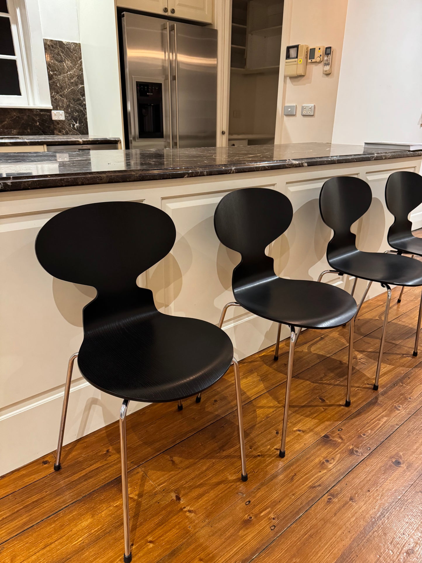 Set of Eight Fritz Hansen Ant Chairs
